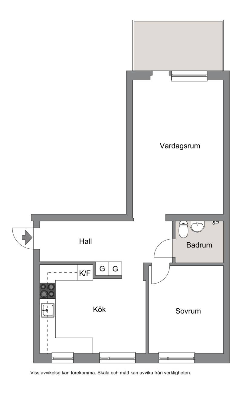 2 rum Lägenhet på Regeringsgatan 87 Centrum Karlshamns kommun - bild 18