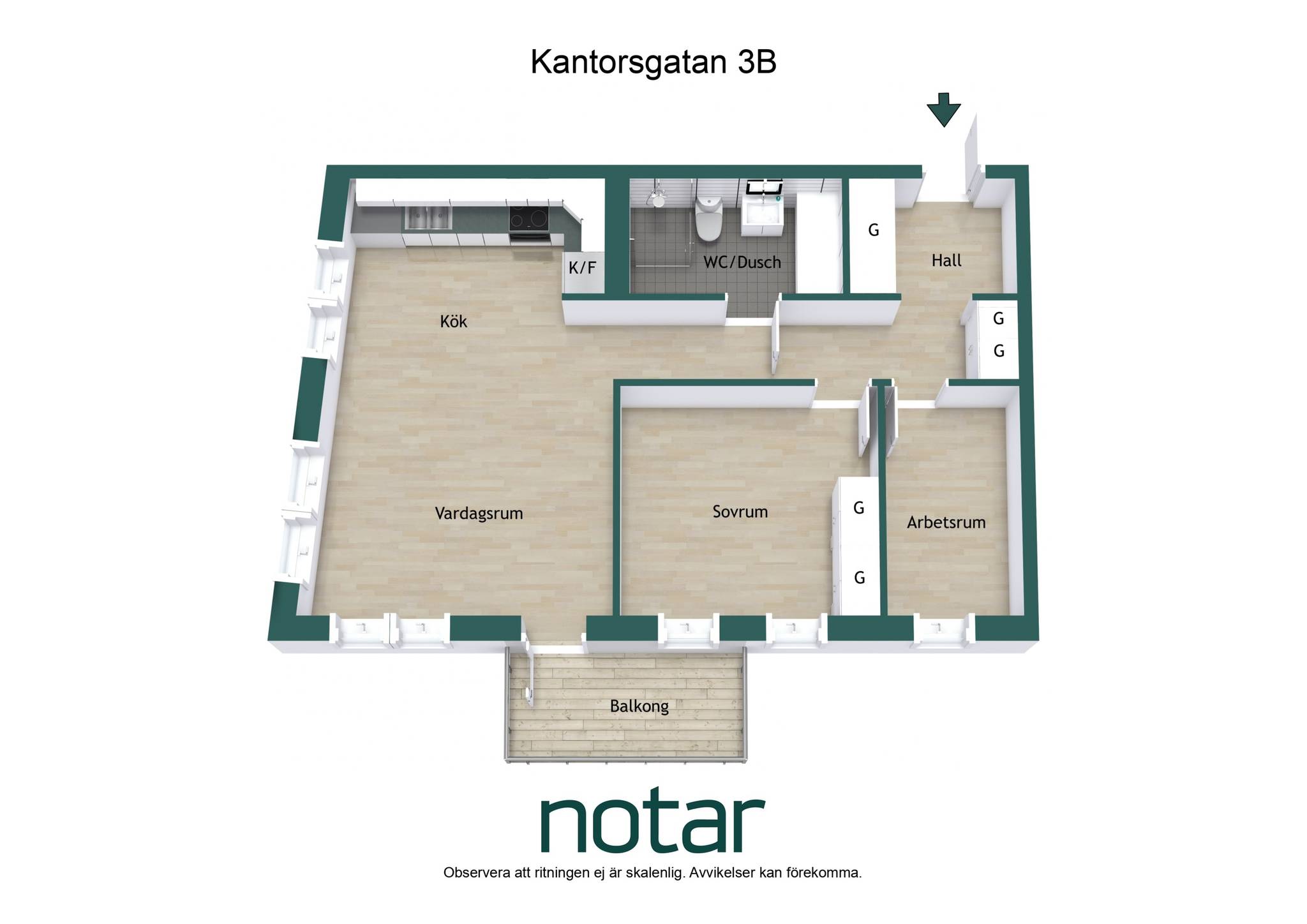 3 rum Lägenhet på Kantorsgatan 3B Kvarngärdet Uppsala kommun - bild 28