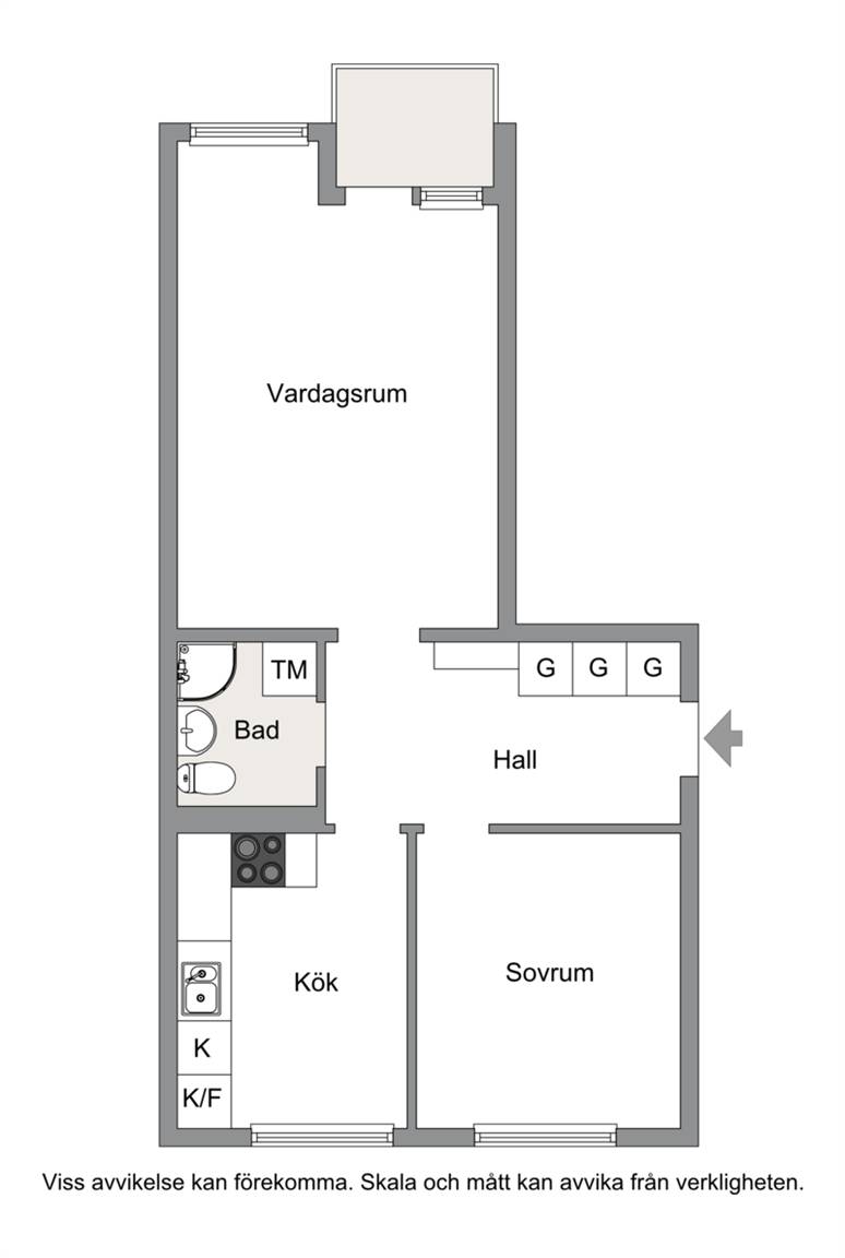 2 rum Lägenhet på Storängsvägen 11G Åkersberga Centralt Österåkers kommun - bild 14