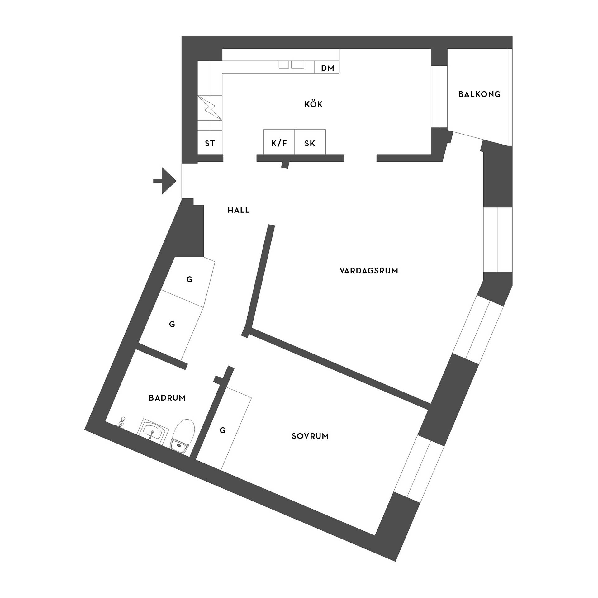 2 rum Lägenhet på Fjällgatan 39A Tullen Borås kommun - bild 16