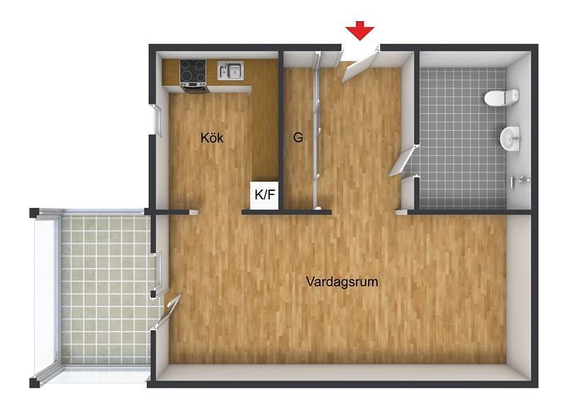 1 rum Lägenhet på Mossgatan 175 Rud Karlstads kommun - bild 22