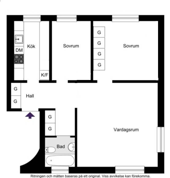3 rum Lägenhet på Finn malmgrens väg 42 Hammarbyhöjden, Johanneshov Stockholms kommun - bild 37