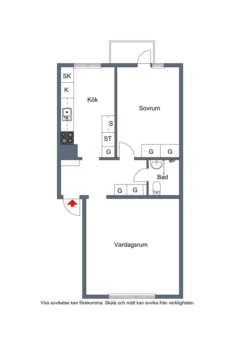 2 rum Lägenhet på Östra Kyrkogatan 54B Haga Umeå kommun - bild 19