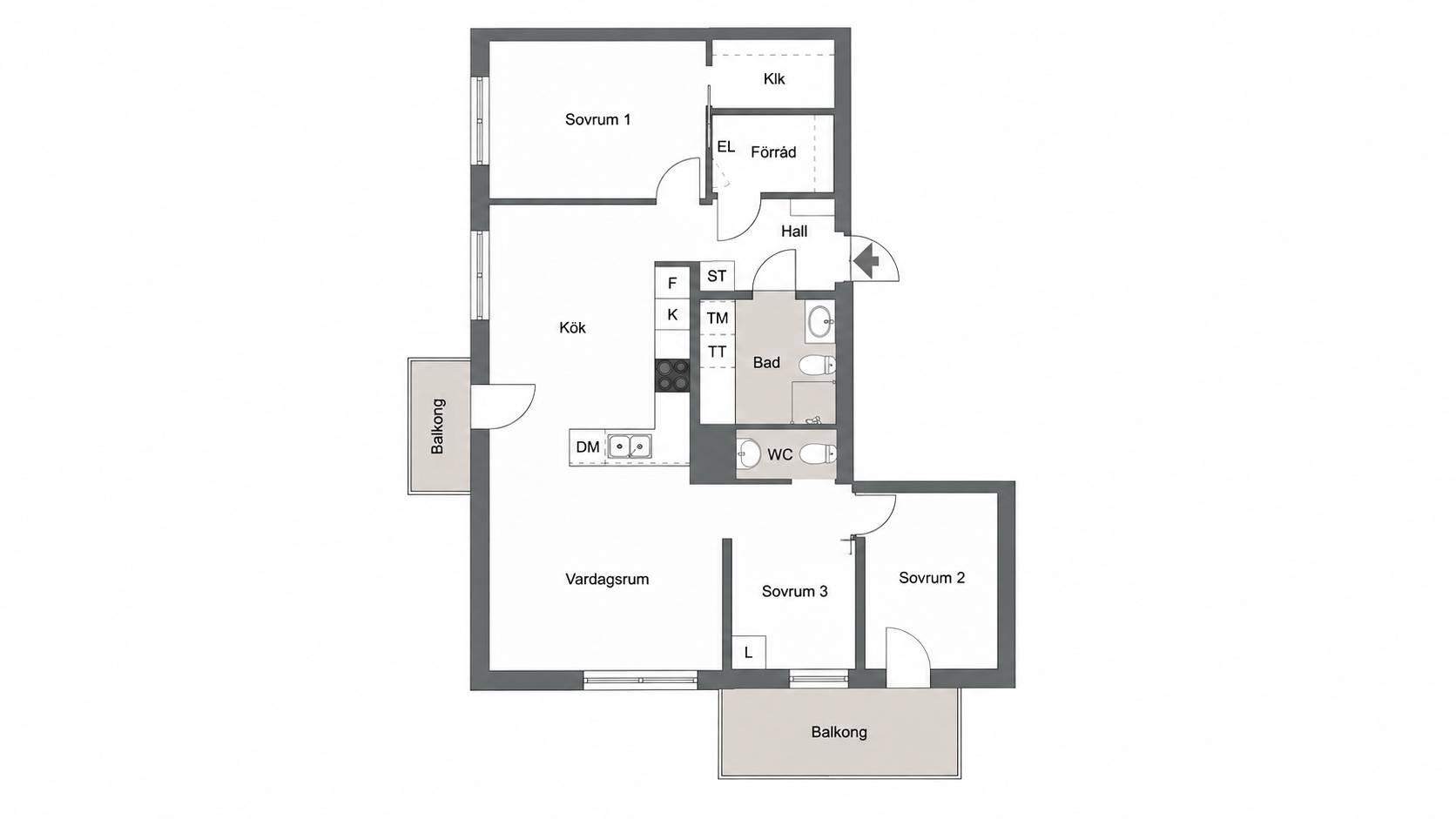 4 rum Lägenhet på Kratsbodavägen 46B Bromma - Mariehäll Stockholms kommun - bild 26