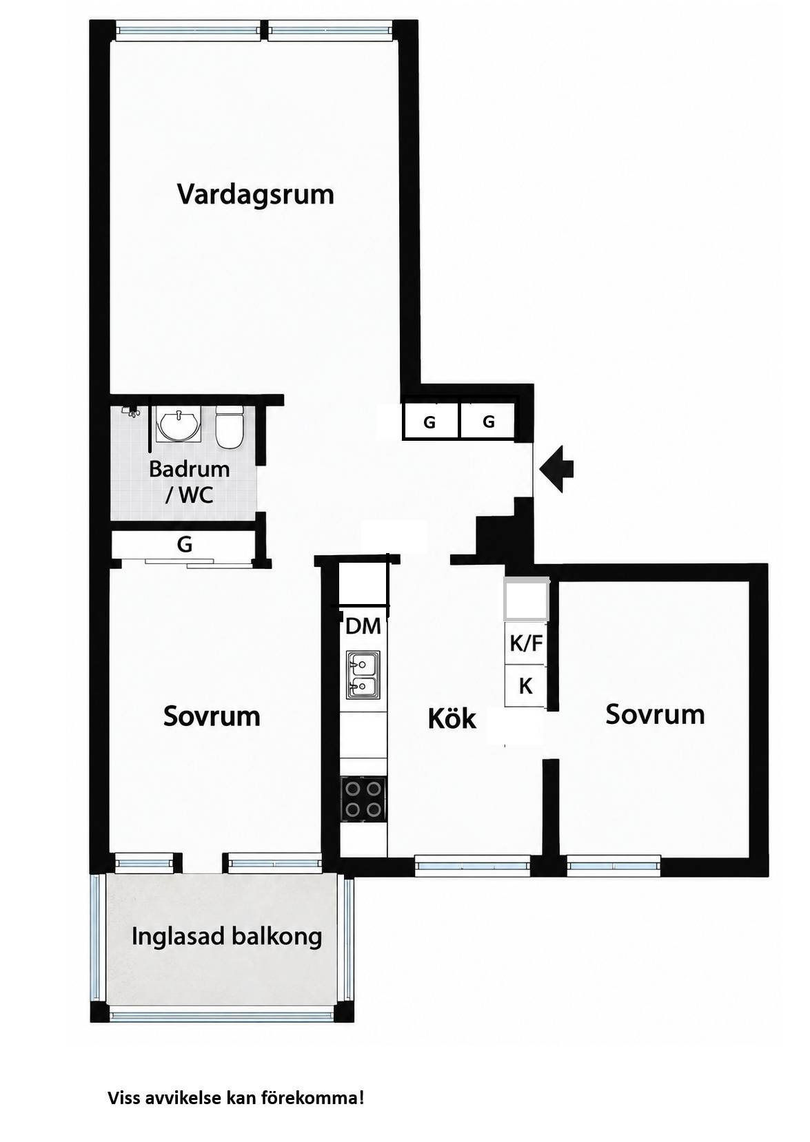 3 rum Lägenhet på Regementsgatan 10 Viksäng Västerås kommun - bild 26