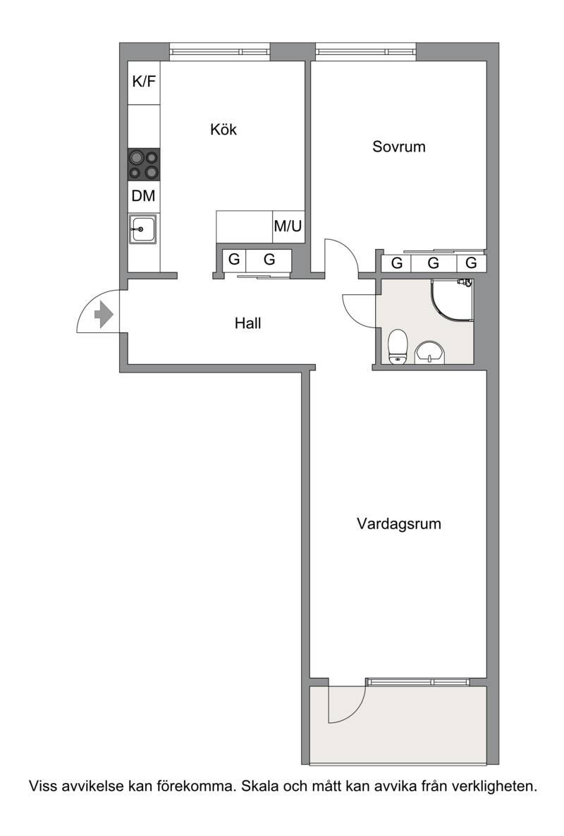 2 rum Lägenhet på Västra Kyrkogatan 55 B Haga Arvika kommun - bild 21