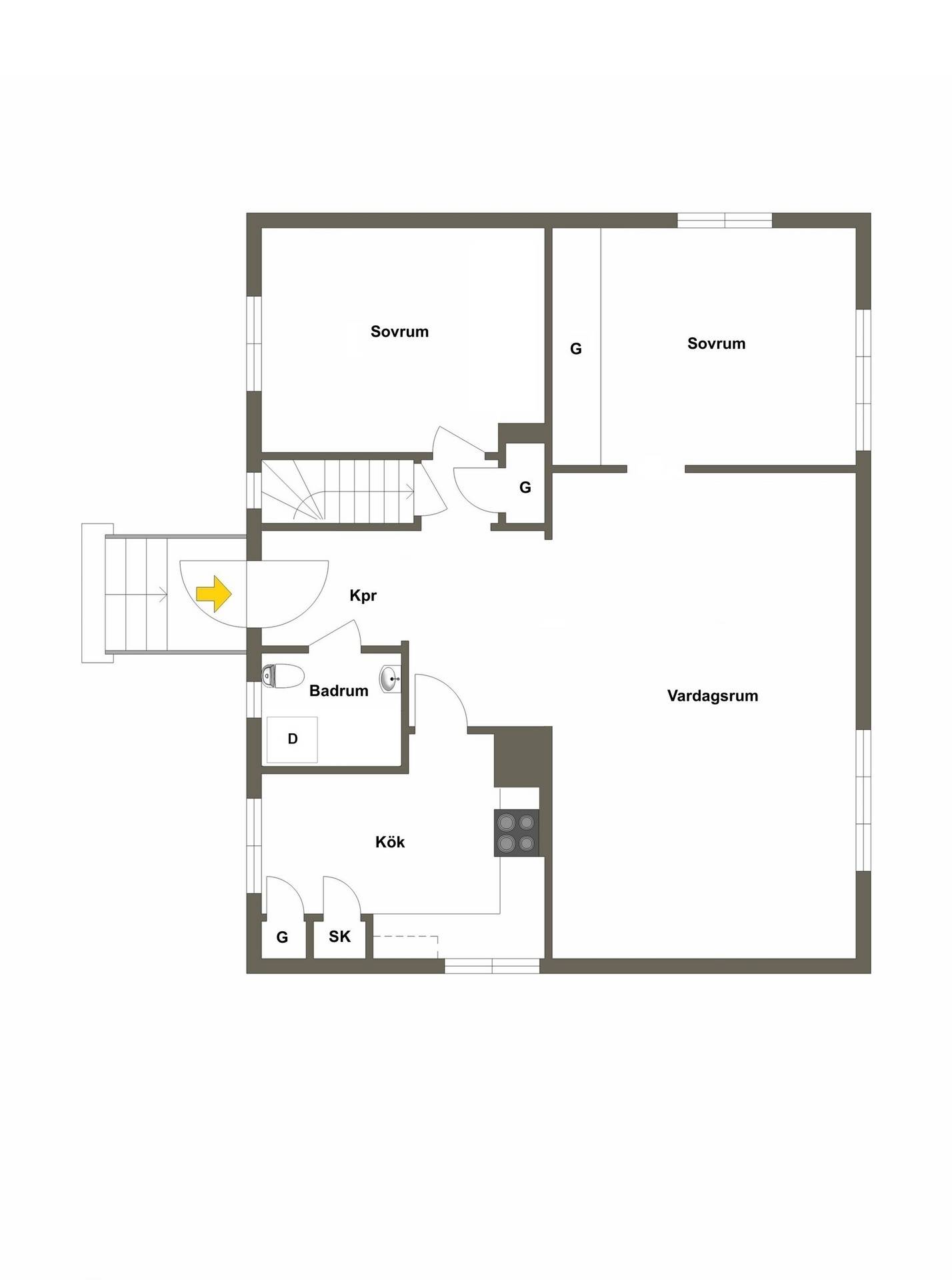 3 rum Villa på Engvallsgatan 9 Sjukhusgärdet Arboga kommun - bild 26