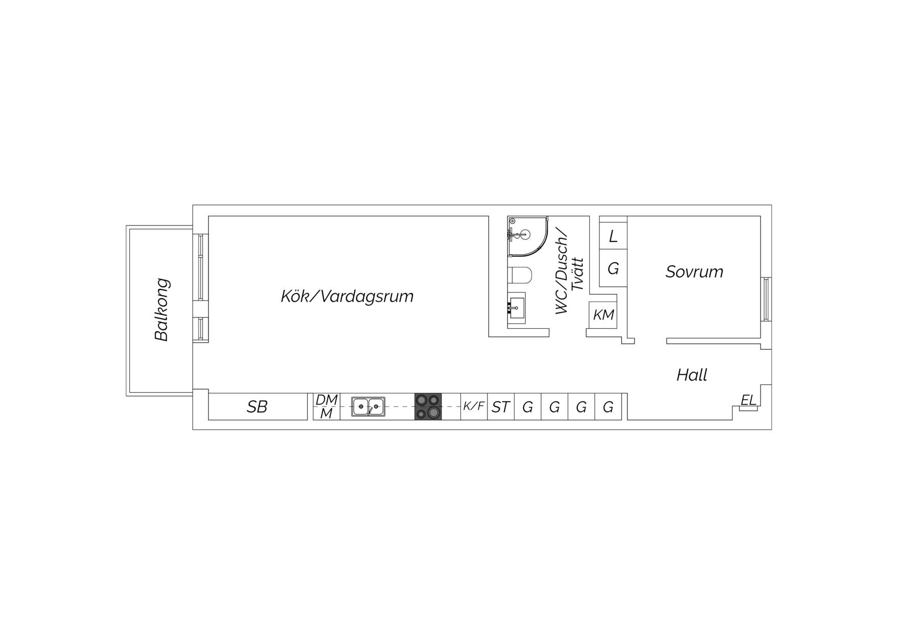 2 rum Lägenhet på Ebbe Lieberathsgatan 16C Fredriksdal Göteborgs kommun - bild 30
