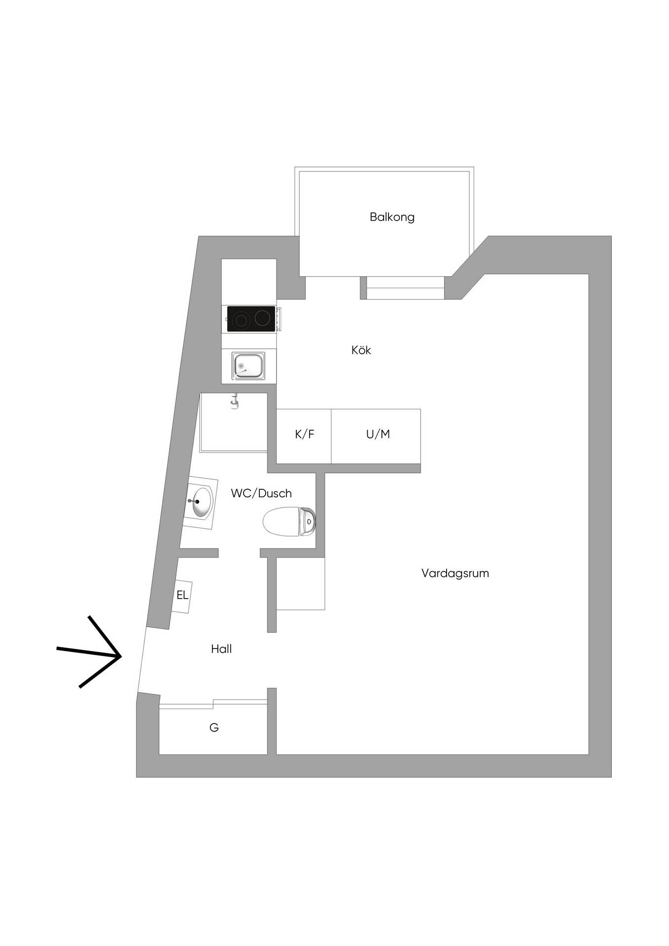 1 rum Lägenhet på Häradsgatan 28B Mölndal Mölndals kommun - bild 9