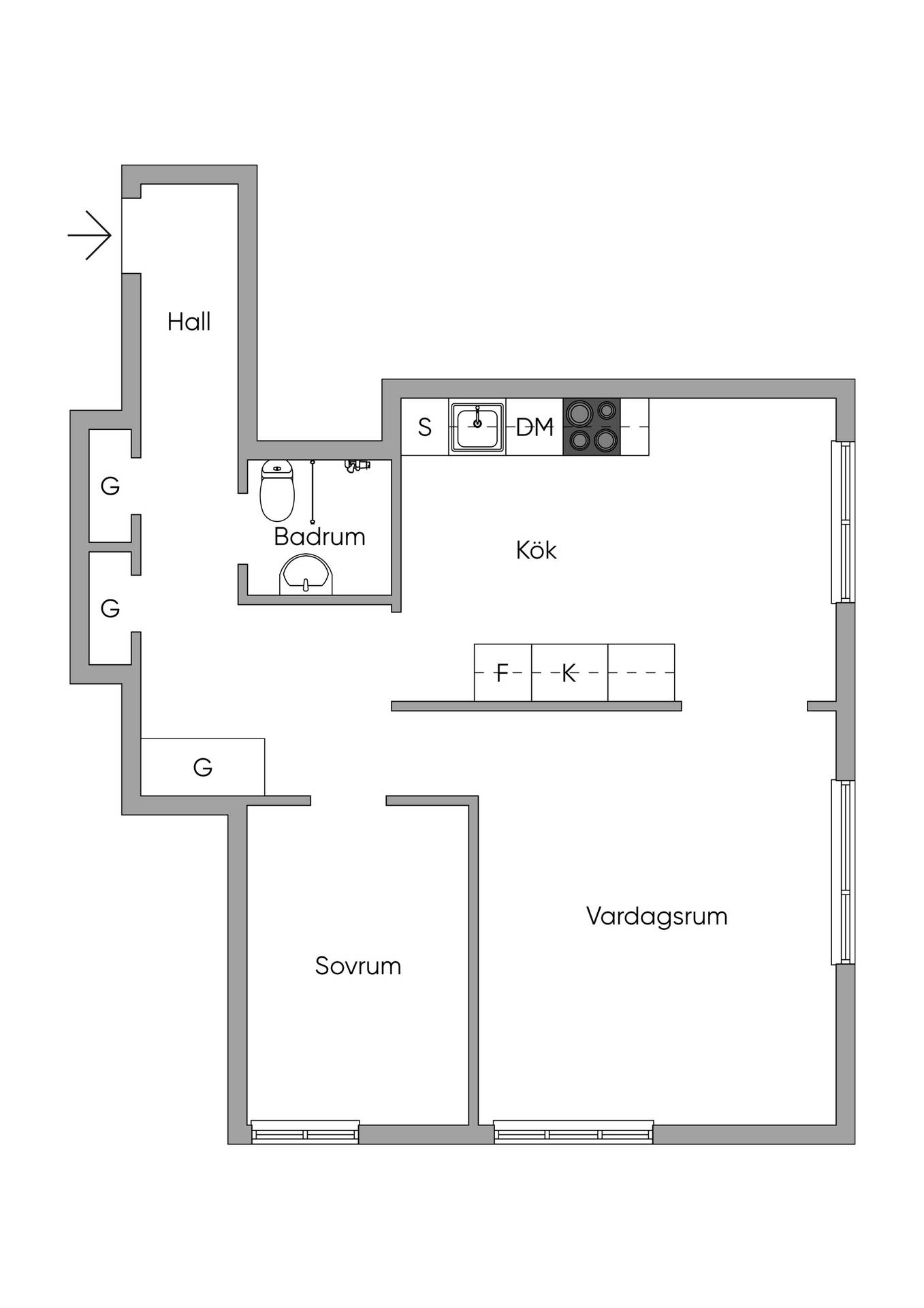 2 rum Lägenhet på Bergsgatan 6 Centrala Sundbyberg Sundbybergs kommun - bild 15