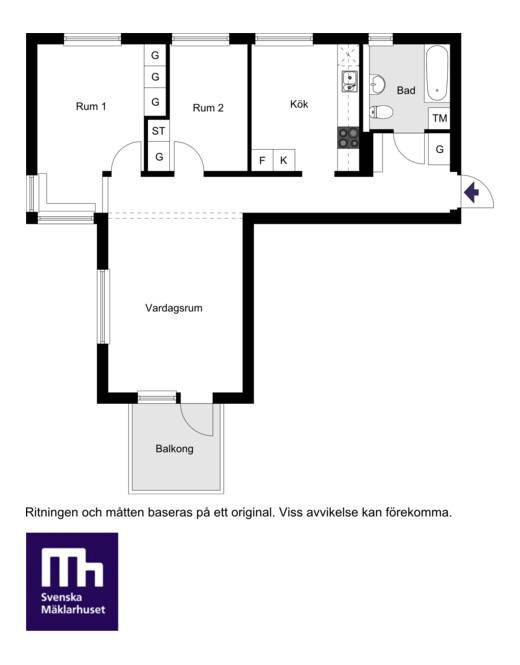 3 rum Lägenhet på Fritzbergsvägen 11, 3 tr Bällstalund Vallentuna kommun - bild 23