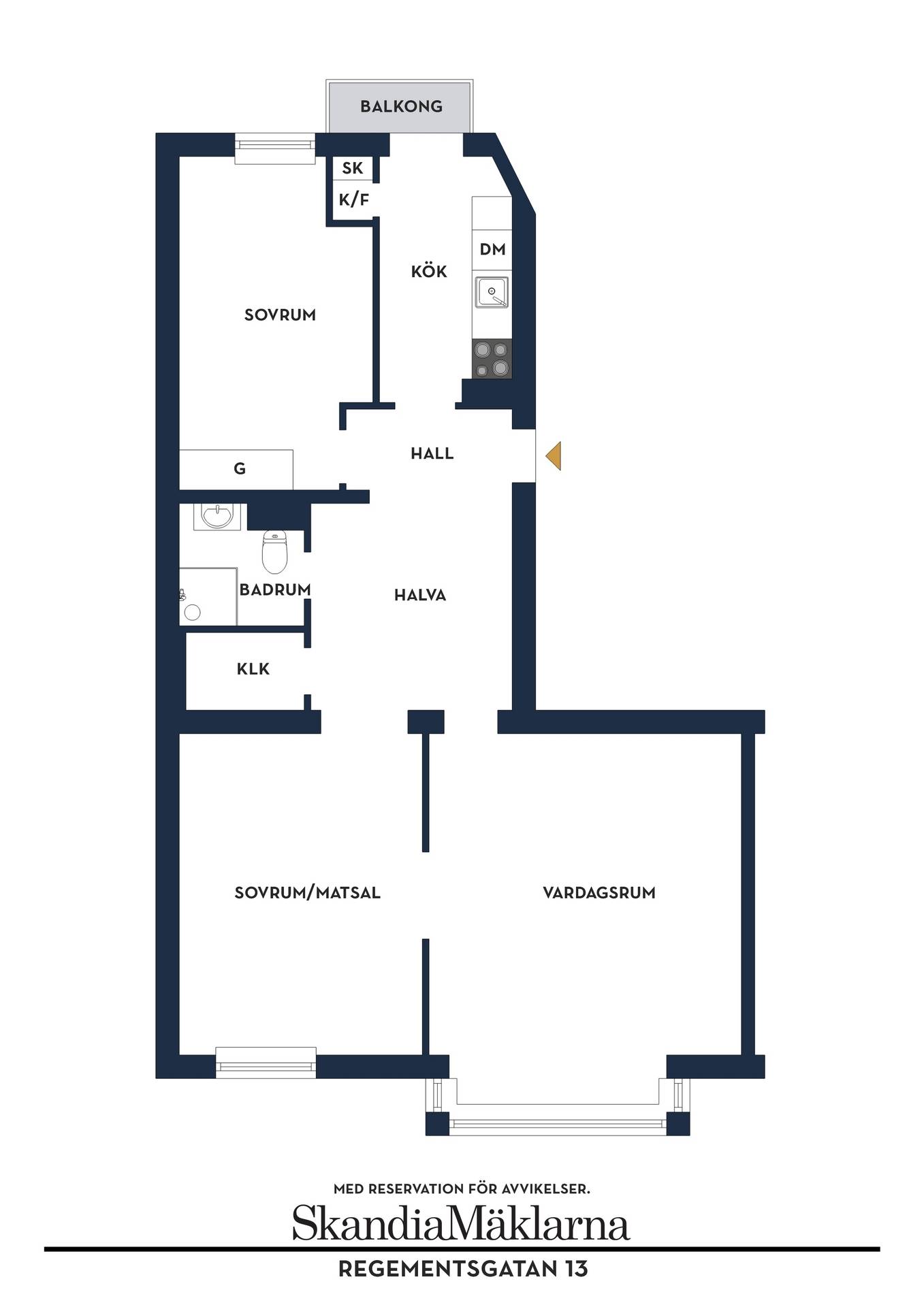 3.5 rum Lägenhet på Regementsgatan 13 Slottsstaden Malmö kommun - bild 39