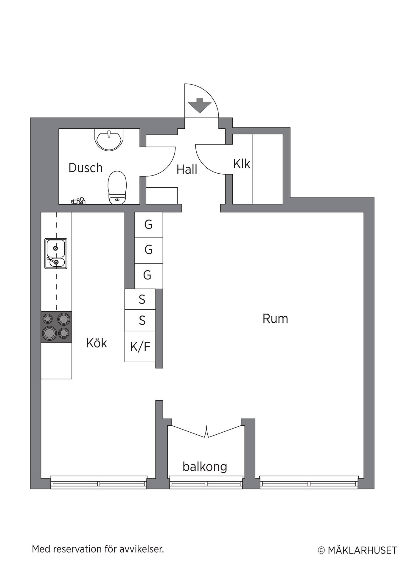 1 rum Lägenhet på Fiskebyvägen 4C Öster Hudiksvalls kommun - bild 17