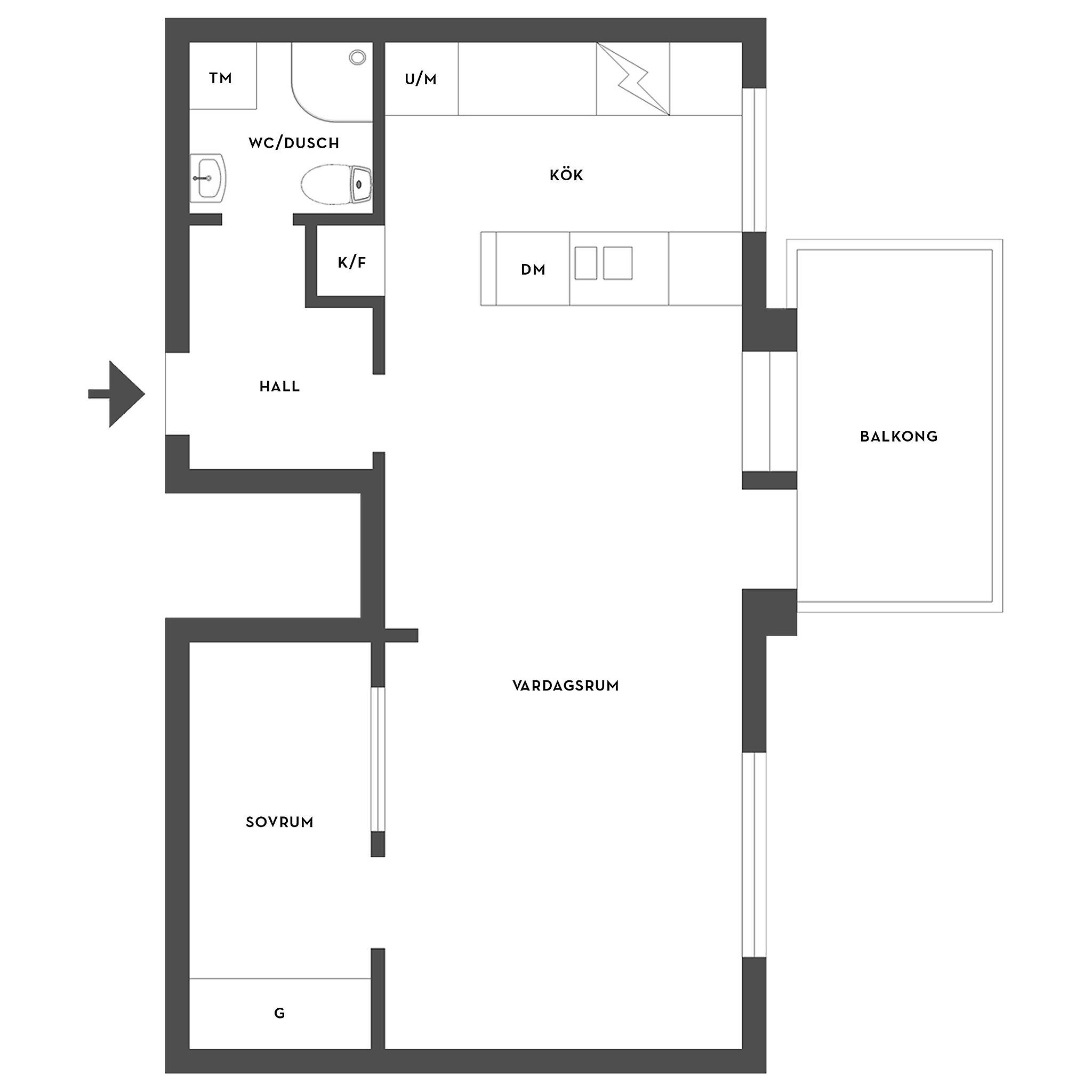 1.5 rum Lägenhet på Skepparegatan 9B Centralt Norrköpings kommun - bild 23