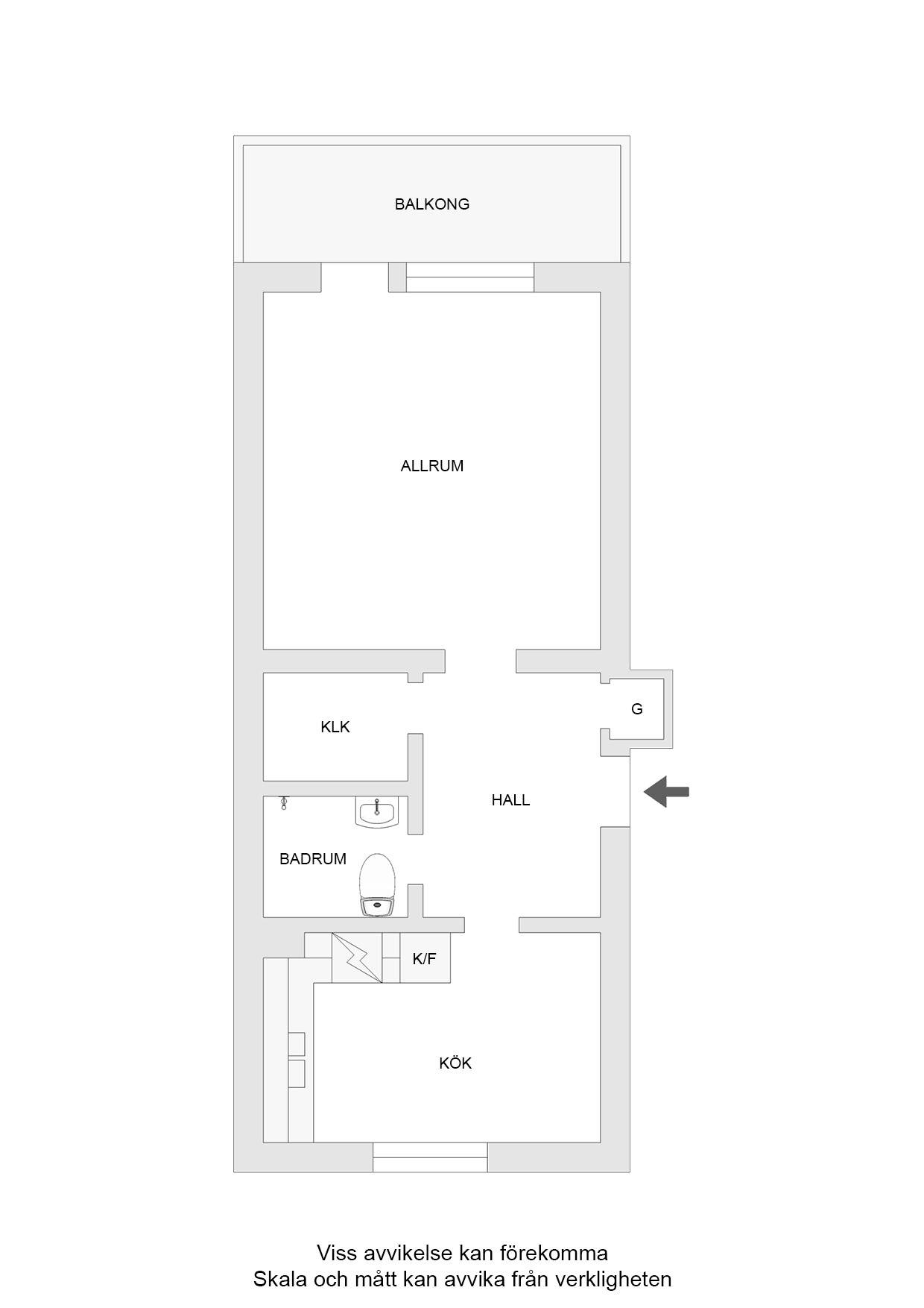 1 rum Lägenhet på Haga parkgata 15D Haga Västerås kommun - bild 19