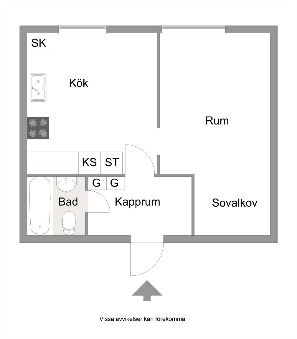 1 rum Lägenhet på Gesällvägen 25 Hantverkarbacken Sandvikens kommun - bild 14