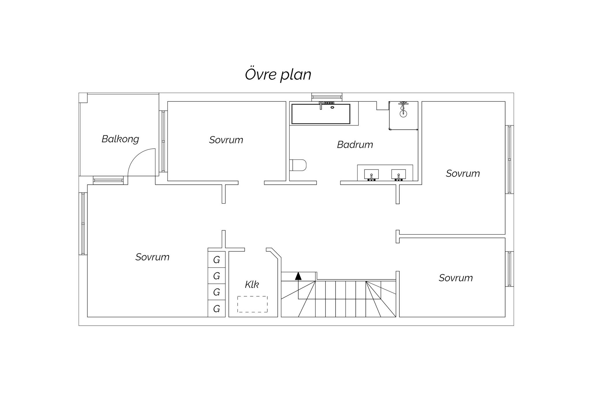 5 rum Parhus på Skridskovägen 11 Sticklinge Lidingö kommun - bild 45