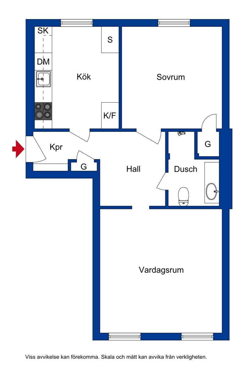 2.5 rum Lägenhet på S:t Göransgatan 23 FÅLHAGEN Uppsala kommun - bild 35