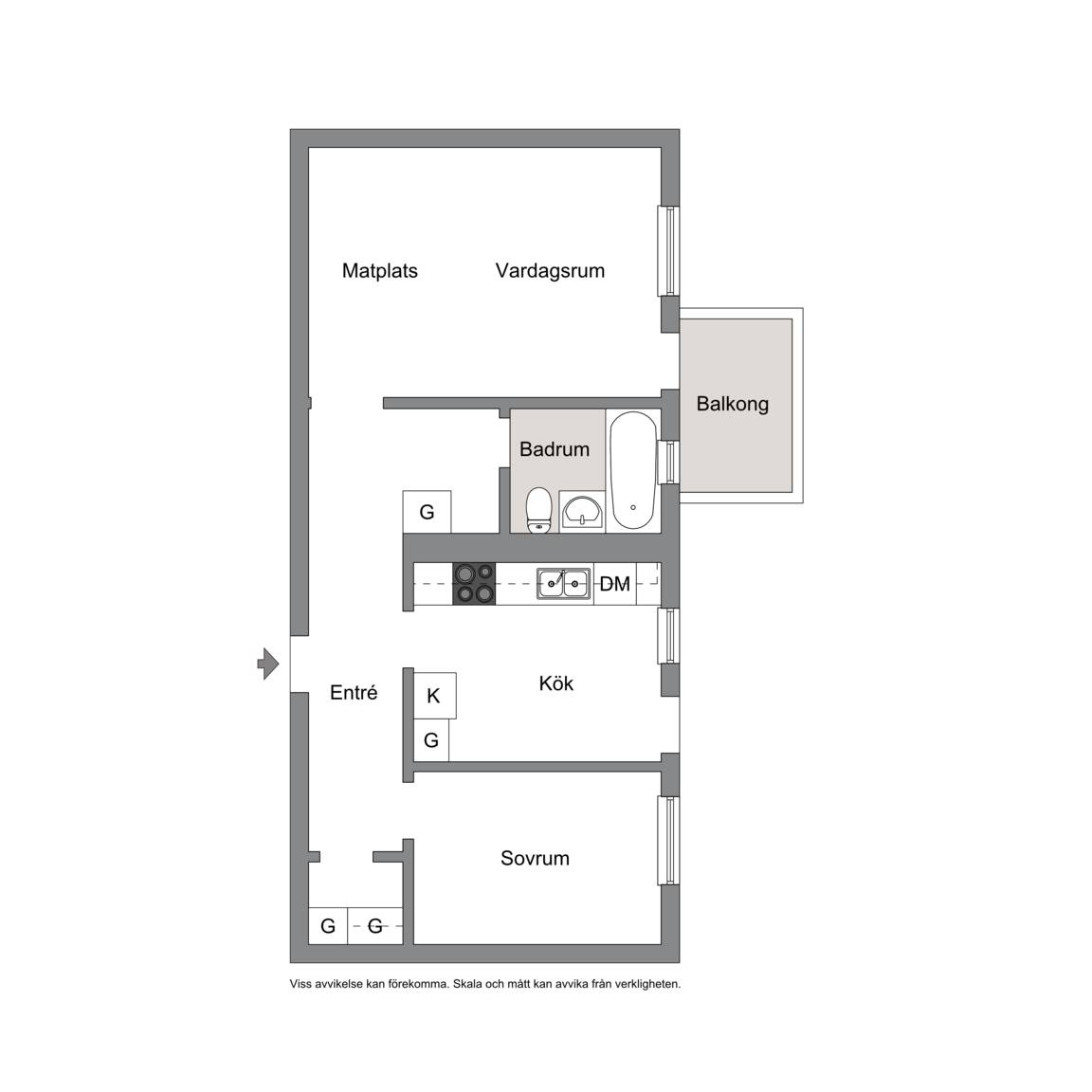 2 rum Lägenhet på Lundbygatan 3 A Centrala Mjölby Mjölby kommun - bild 12