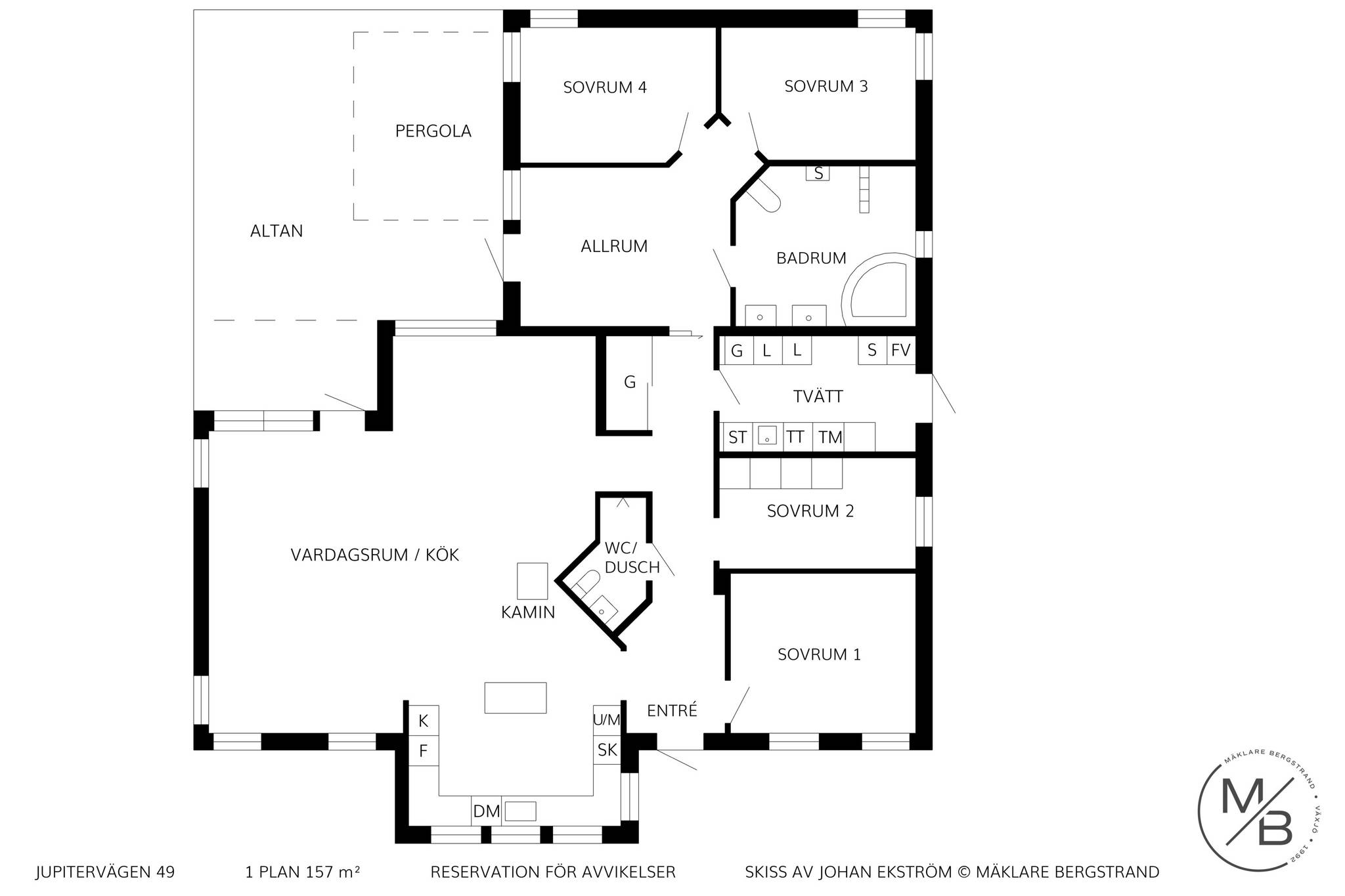 6 rum Villa på Jupitervägen 49 Östra Lugnet Växjö kommun - bild 31