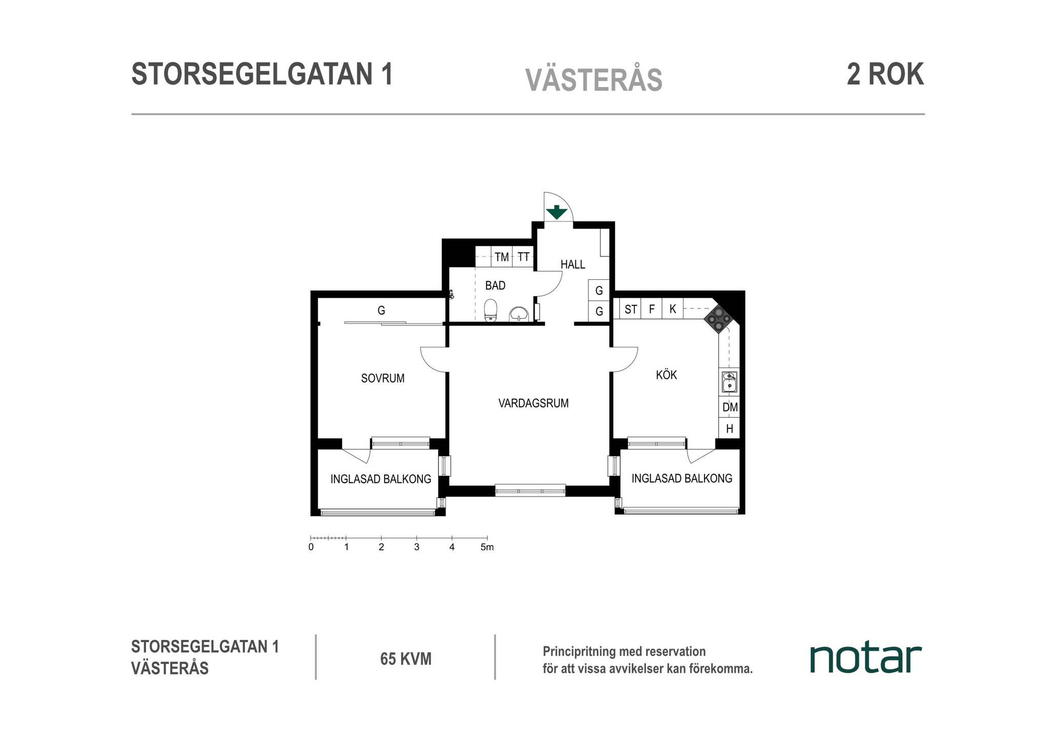 2 rum Lägenhet på Storsegelgatan 1 Öster Mälarstrand Västerås kommun - bild 26