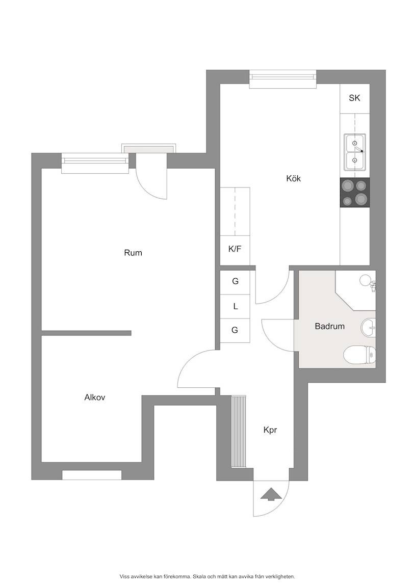 1 rum Lägenhet på Lindormsgatan 37 Sjöbo Borås kommun - bild 2