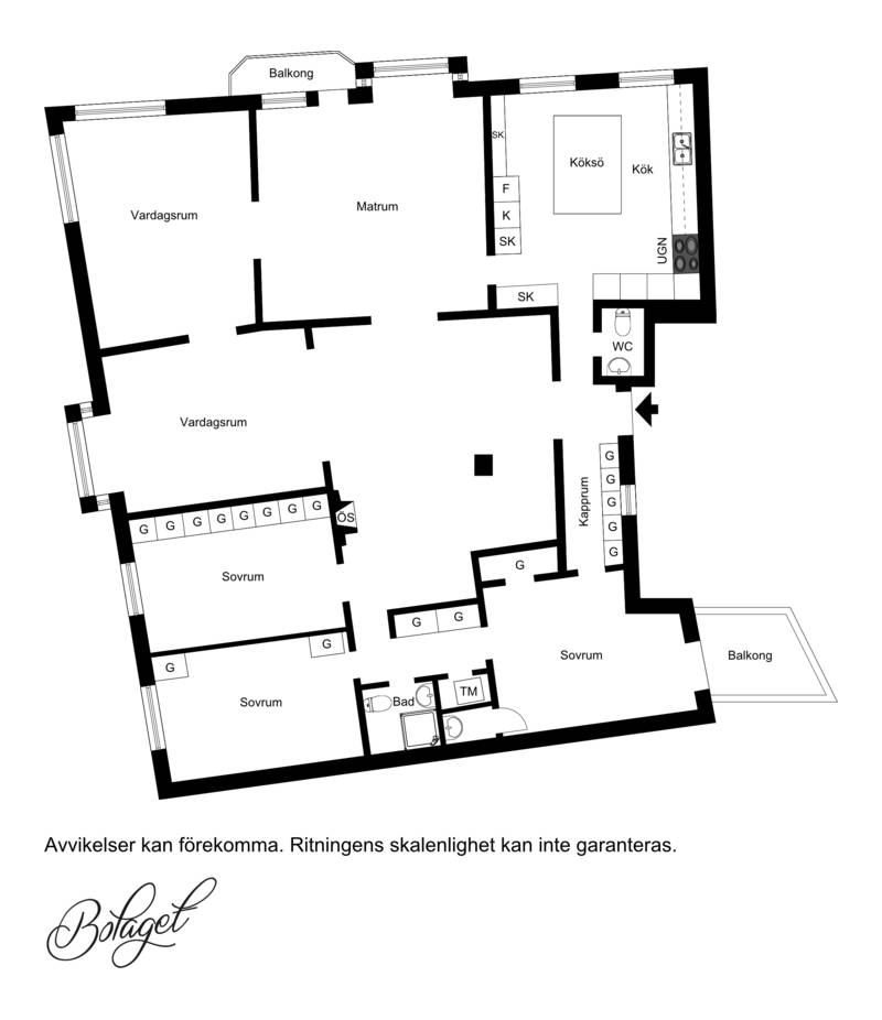 6 rum Lägenhet på Kung Oskars väg 1 Centrum Lunds kommun - bild 48