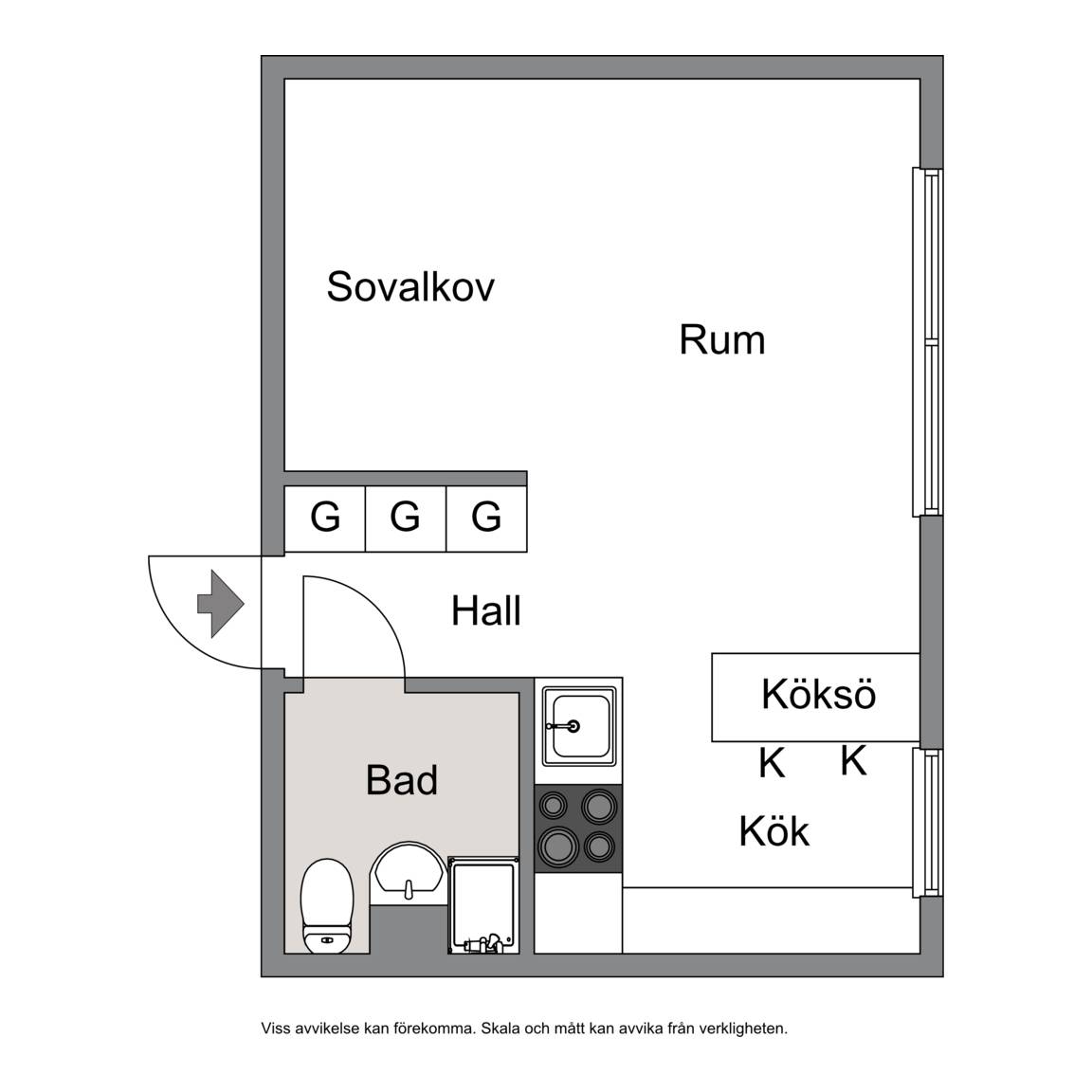 1 rum Lägenhet på Tallvägen 8 Skoghall Hammarö kommun - bild 16