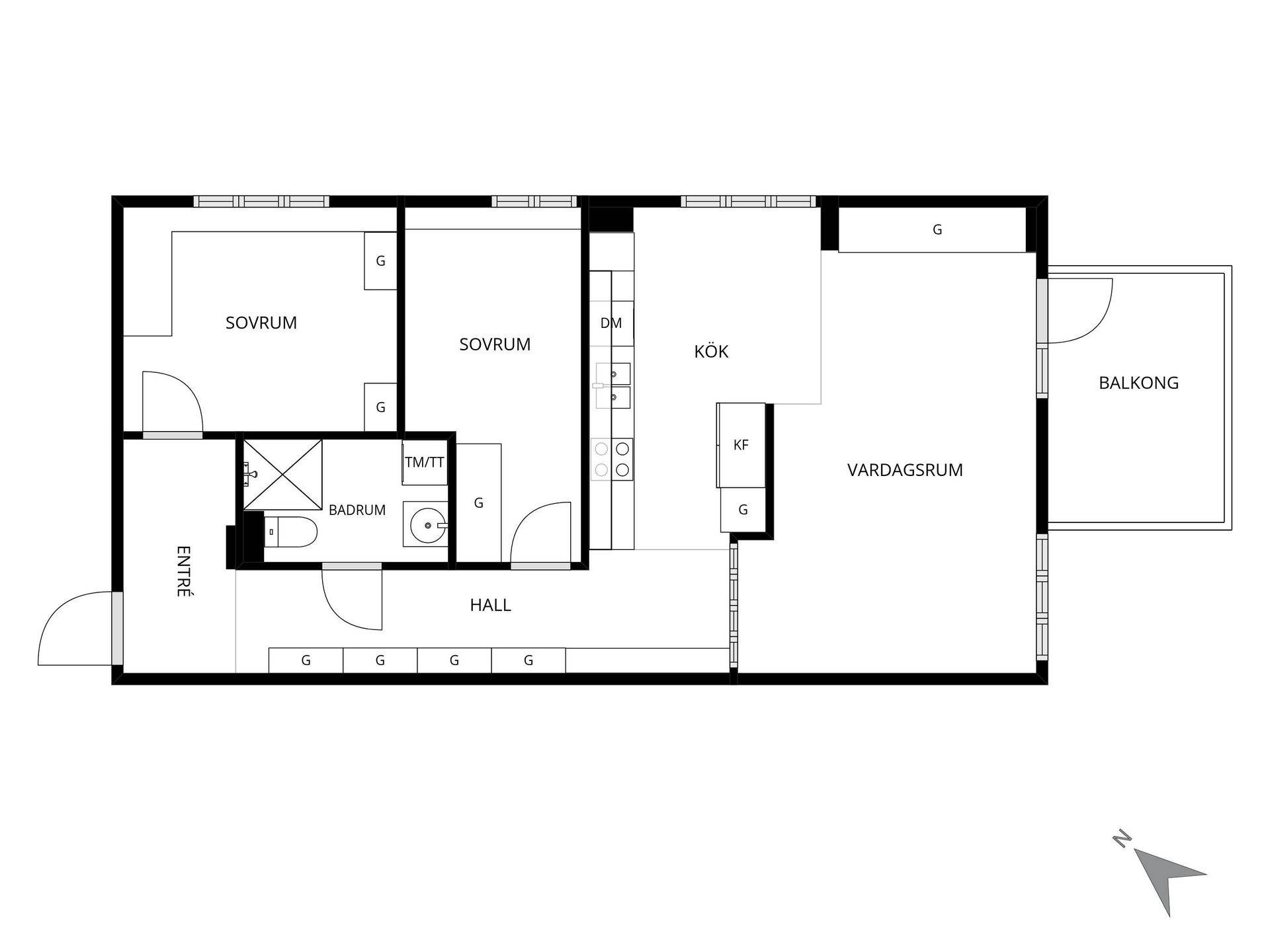 3 rum Lägenhet på Nygatan 30B Strängnäs Strängnäs kommun - bild 34