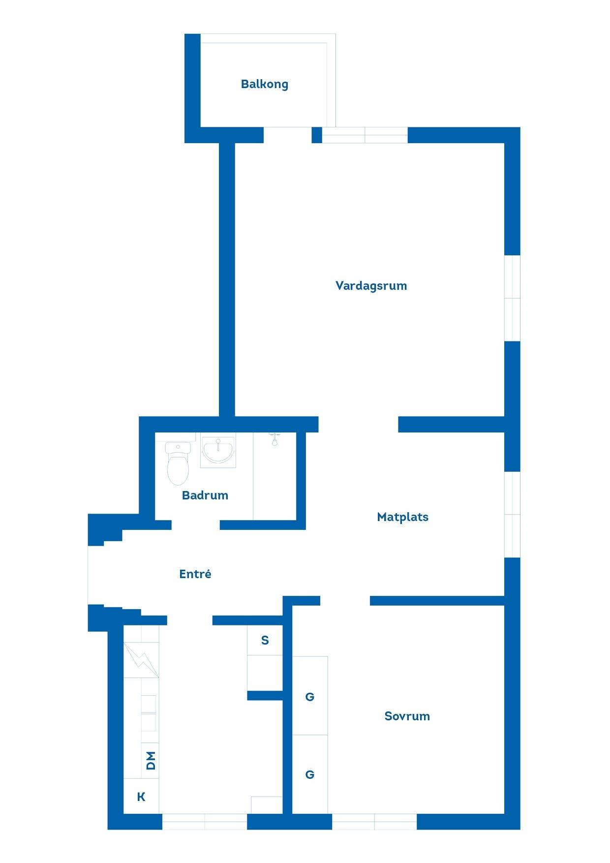 2.5 rum Lägenhet på Valbogatan 26A Gävle Centrum Gävle kommun - bild 29