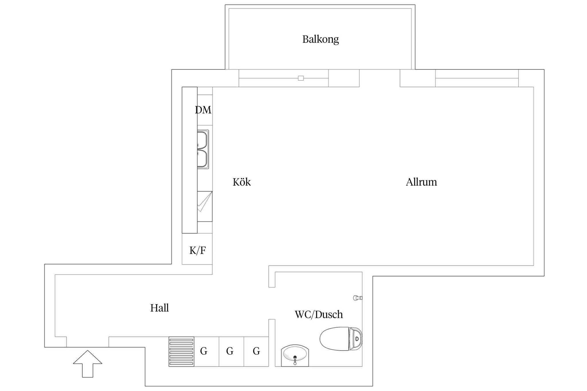 1 rum Lägenhet på Askängsbacken 48, vån 4/4 Bromma - Mariehäll Stockholms kommun - bild 16