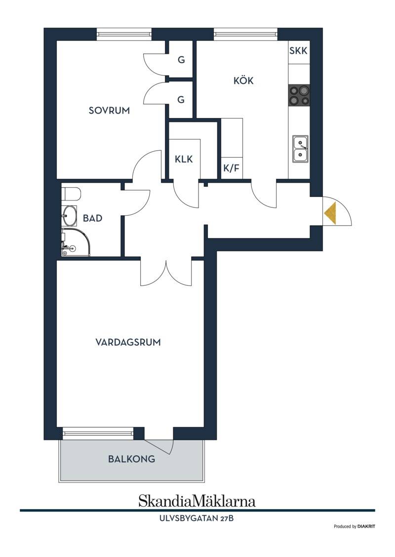 2 rum Lägenhet på Ulvsbygatan 27B Norrstrand Karlstads kommun - bild 32