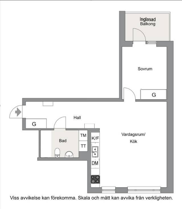 2 rum Lägenhet på Karlslundsvägen 1 Nya Barkarbystaden Järfälla kommun - bild 17