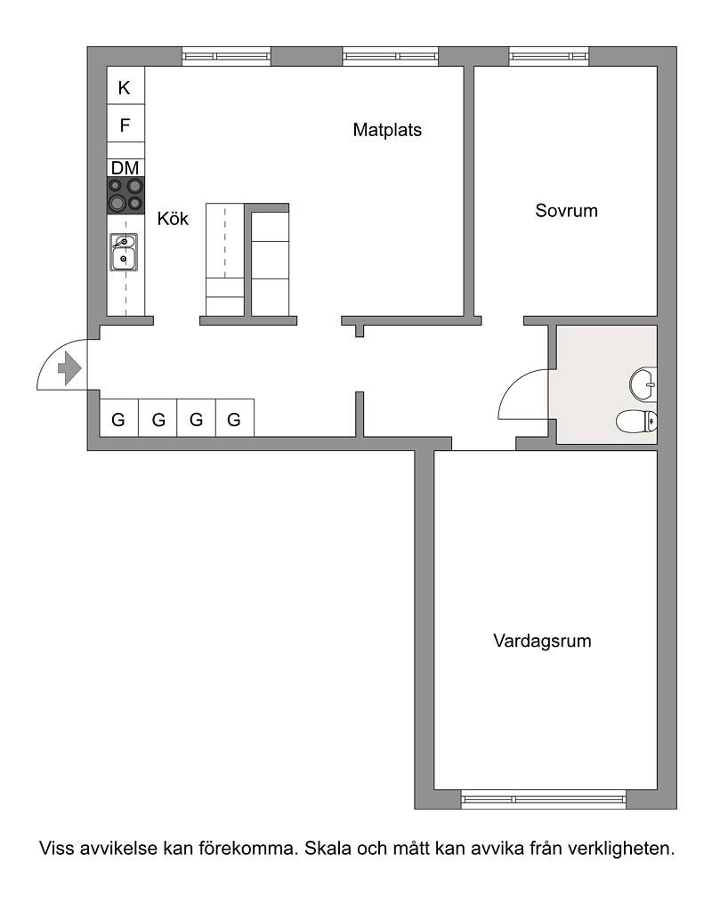 2 rum Lägenhet på Sveagatan 2B Lgh 1001 Vara Vara kommun - bild 20