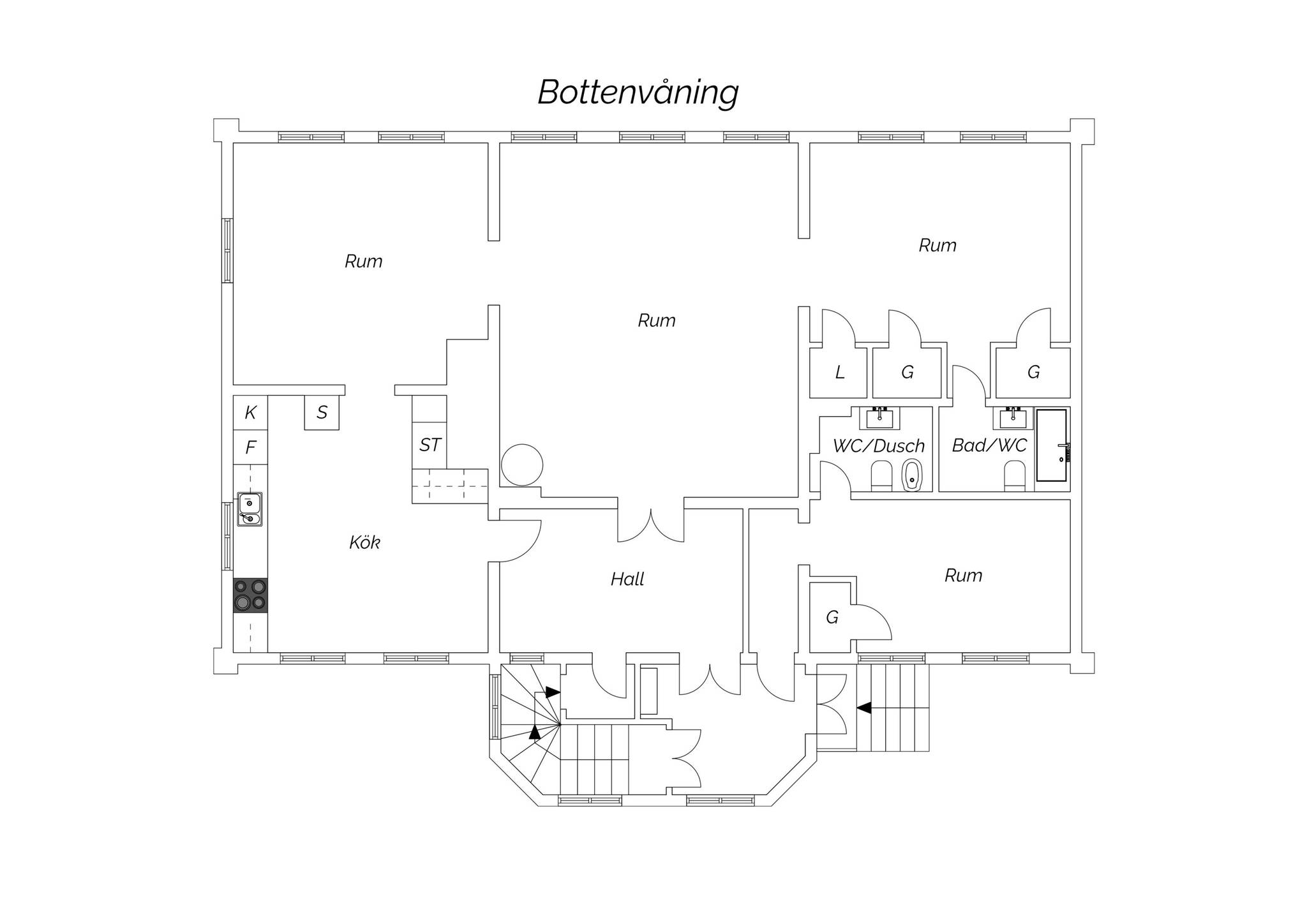 8 rum Villa på Franzéngatan 10 Centrum Härnösands kommun - bild 60