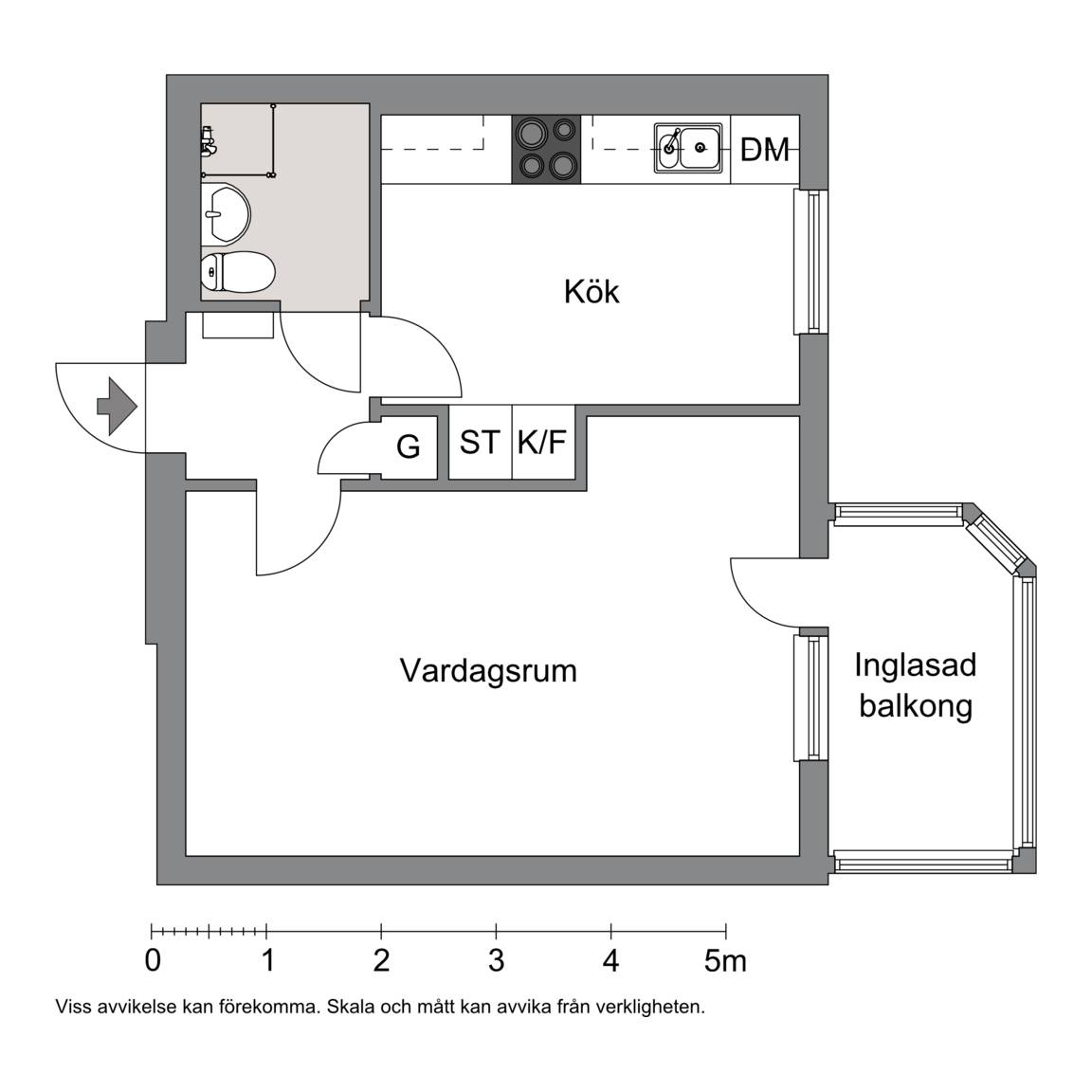 1 rum Lägenhet på Prostgatan 7D Gamla Staden Lidköpings kommun - bild 19