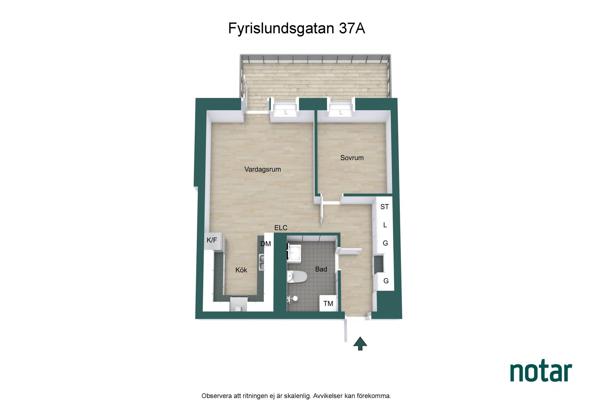2 rum Lägenhet på Fyrislundsgatan 37A Sala backe Uppsala kommun - bild 28