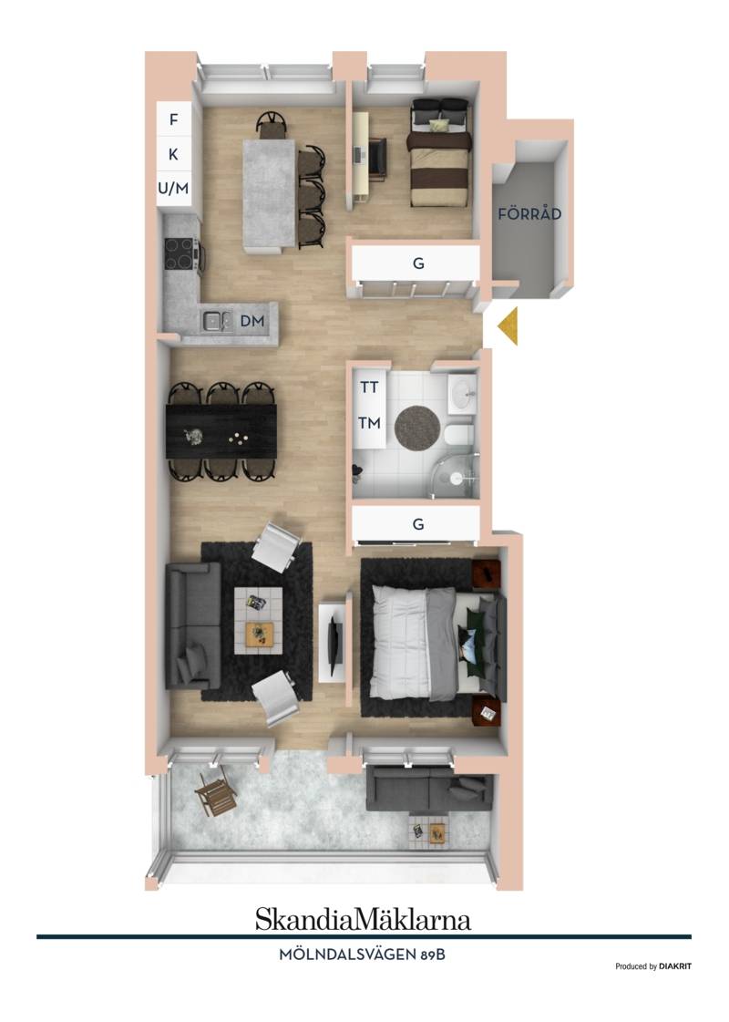 3 rum Lägenhet på Mölndalsvägen 89B Almedal - Centrum Göteborgs kommun - bild 34