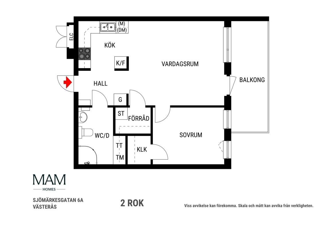 2 rum Lägenhet på Sjömärkesgatan 6A Lillåudden Västerås kommun - bild 27