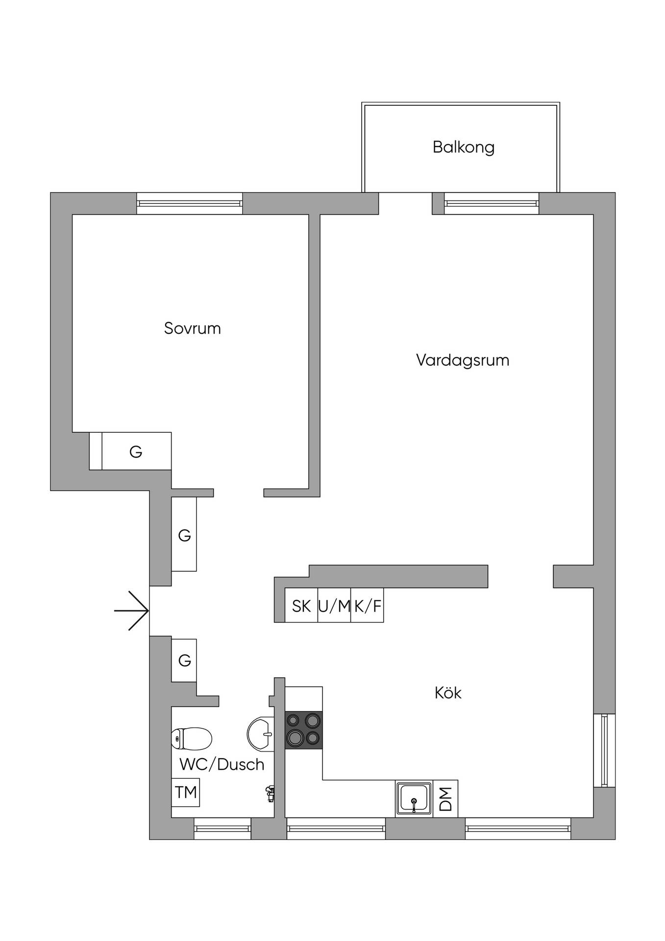 2 rum Lägenhet på Lidköpingsvägen 45 Johanneshov Stockholms kommun - bild 33