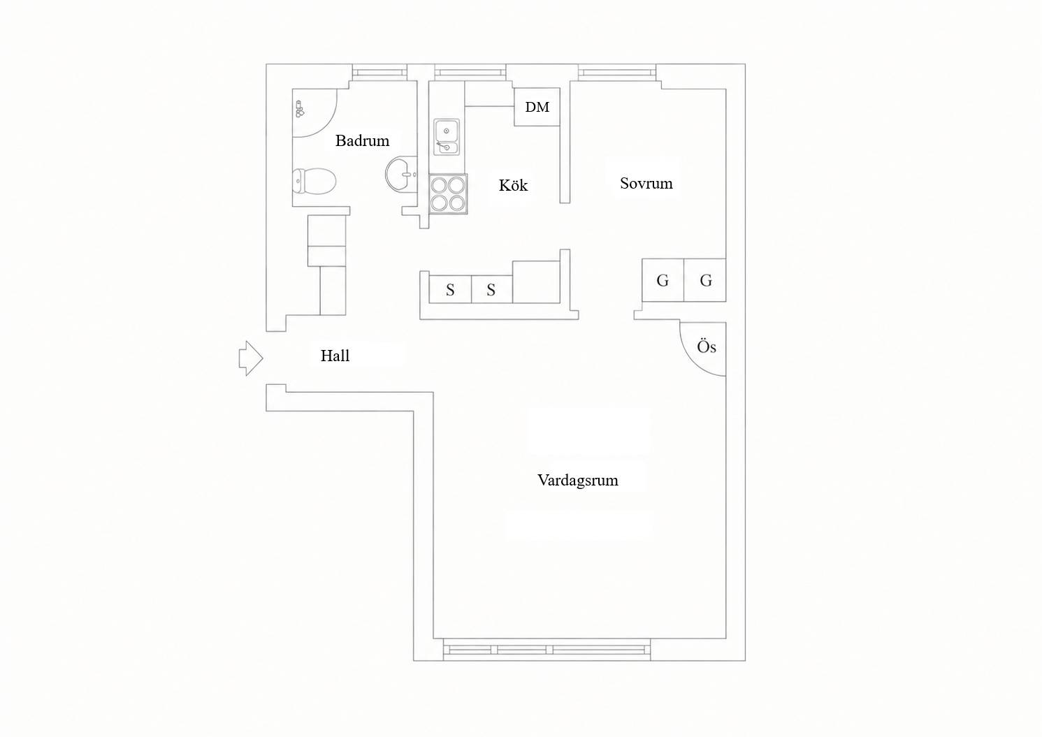 2 rum Lägenhet på Hallebergsvägen 13 Bromma - Traneberg Stockholms kommun - bild 19