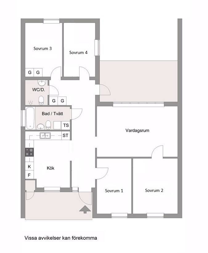 5 rum Radhus på Vallhovsvägen 112A Vallhov Sandvikens kommun - bild 7