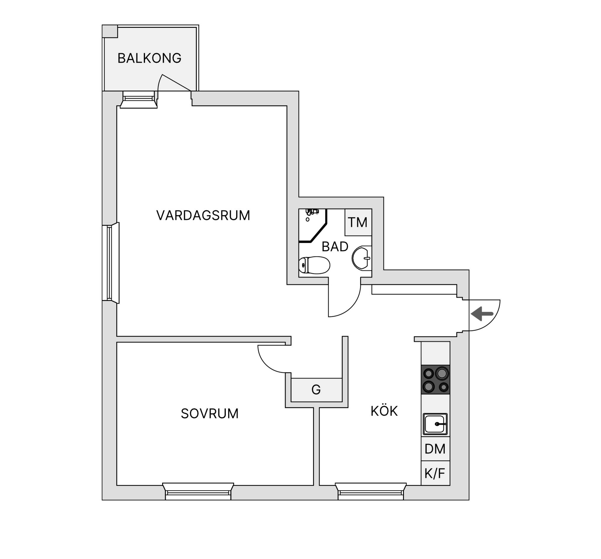 2 rum Lägenhet på Sjömansgatan 10C Skelleftehamn Skellefteå kommun - bild 10