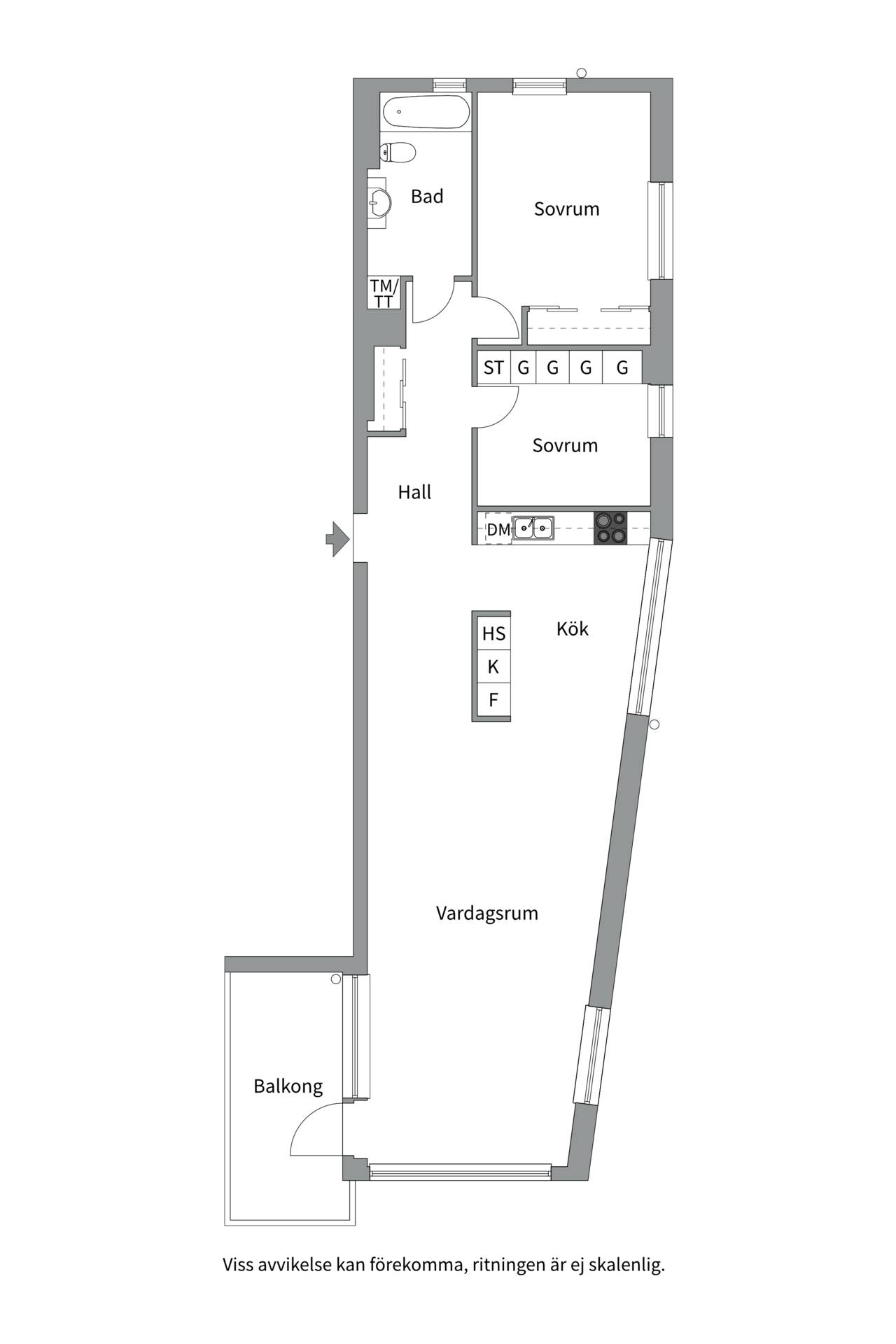 3 rum Lägenhet på Magasinsgatan 4 Östra Hamnen Västerås kommun - bild 44