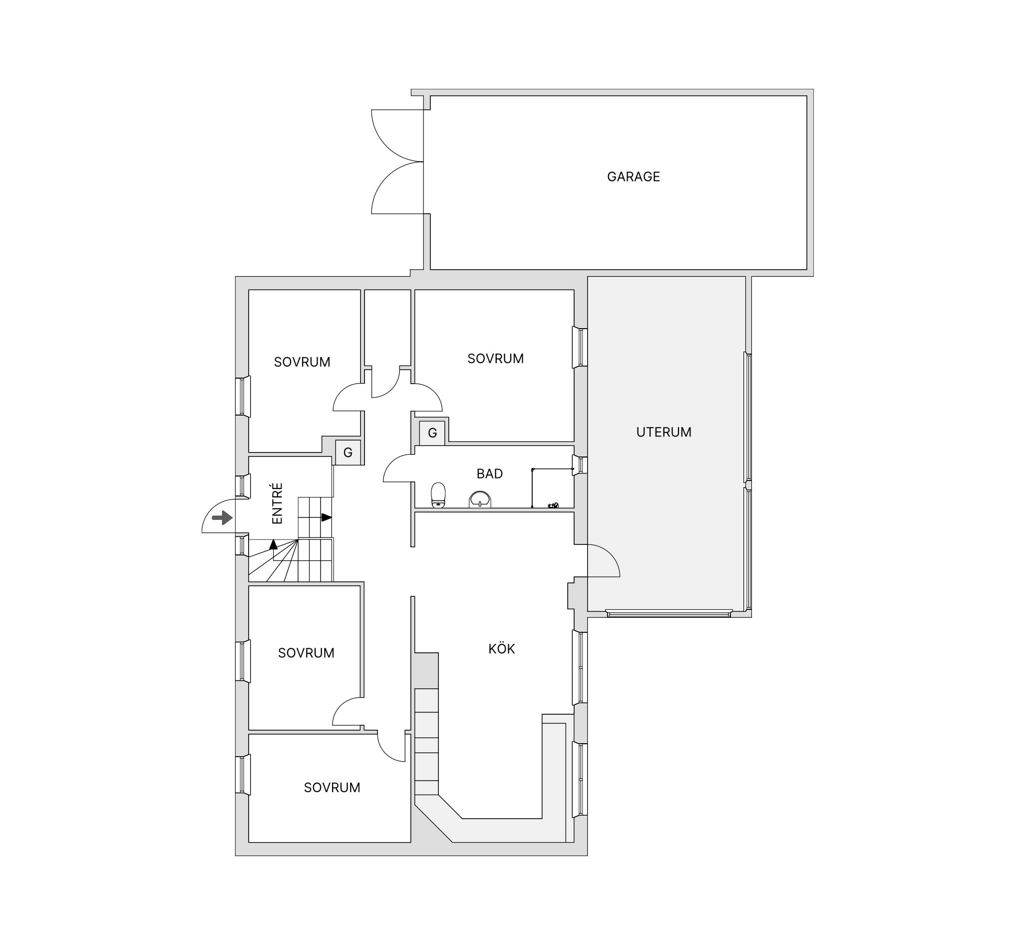 6 rum Villa på Jakobsbovägen 16 Hånger Värnamo kommun - bild 35