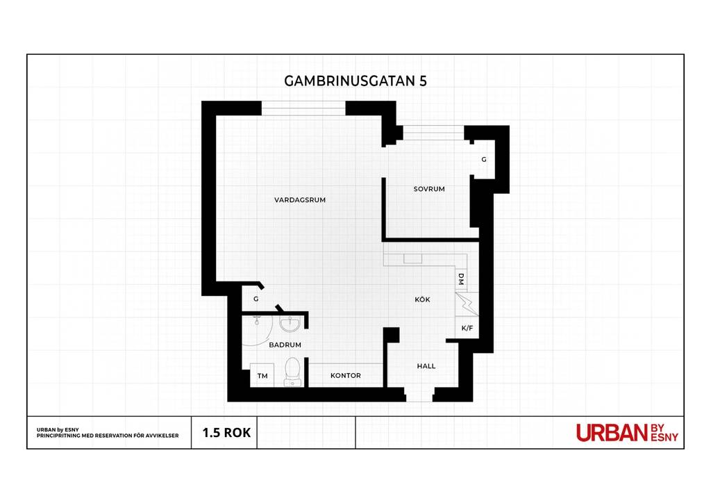 1.5 rum Lägenhet på Gambrinusgatan 5, 3 TR Kungsholmen Stockholms kommun - bild 11