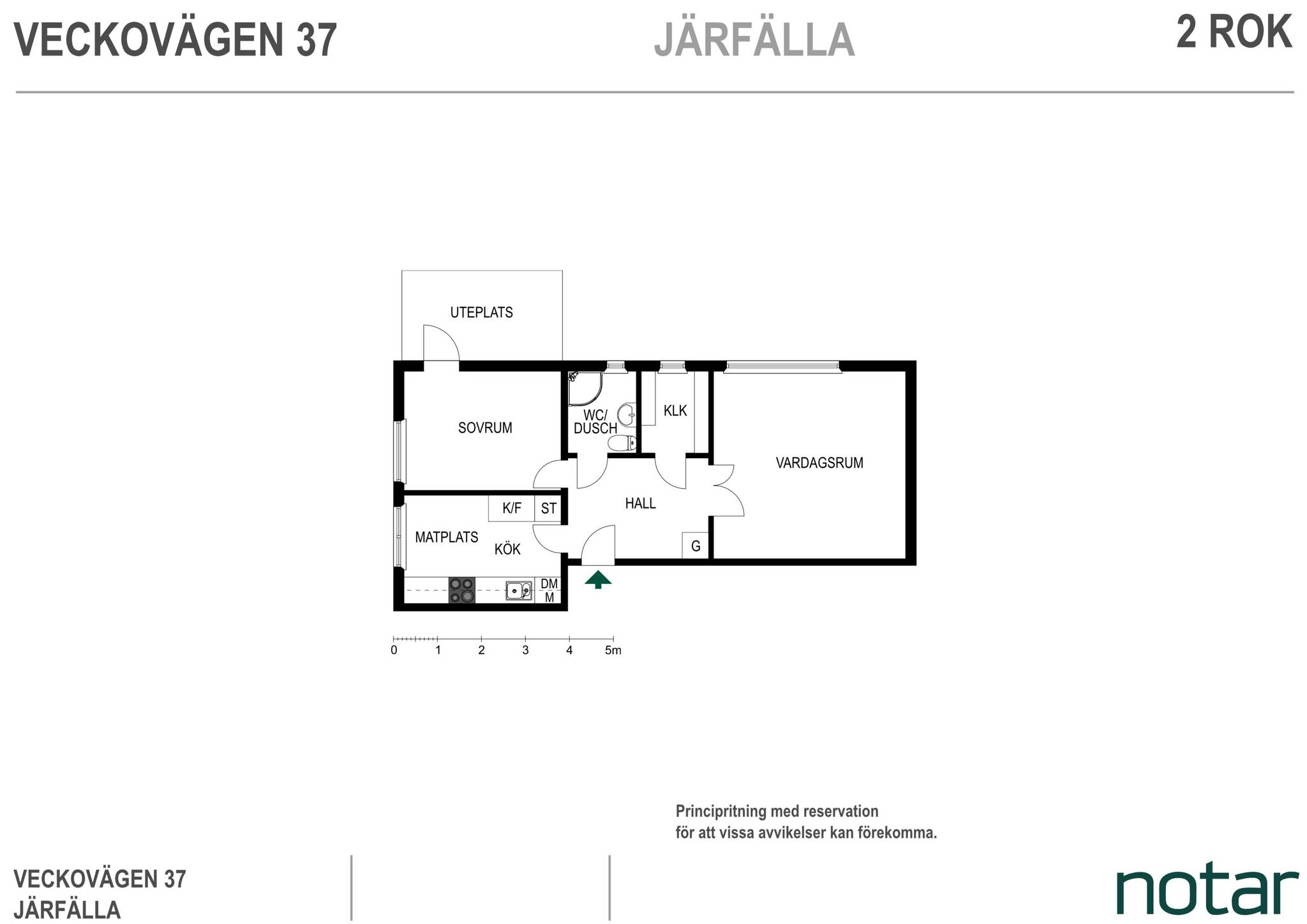 2 rum lägenhet på Veckovägen 37 Järfälla, Järfälla kommun - bild 2