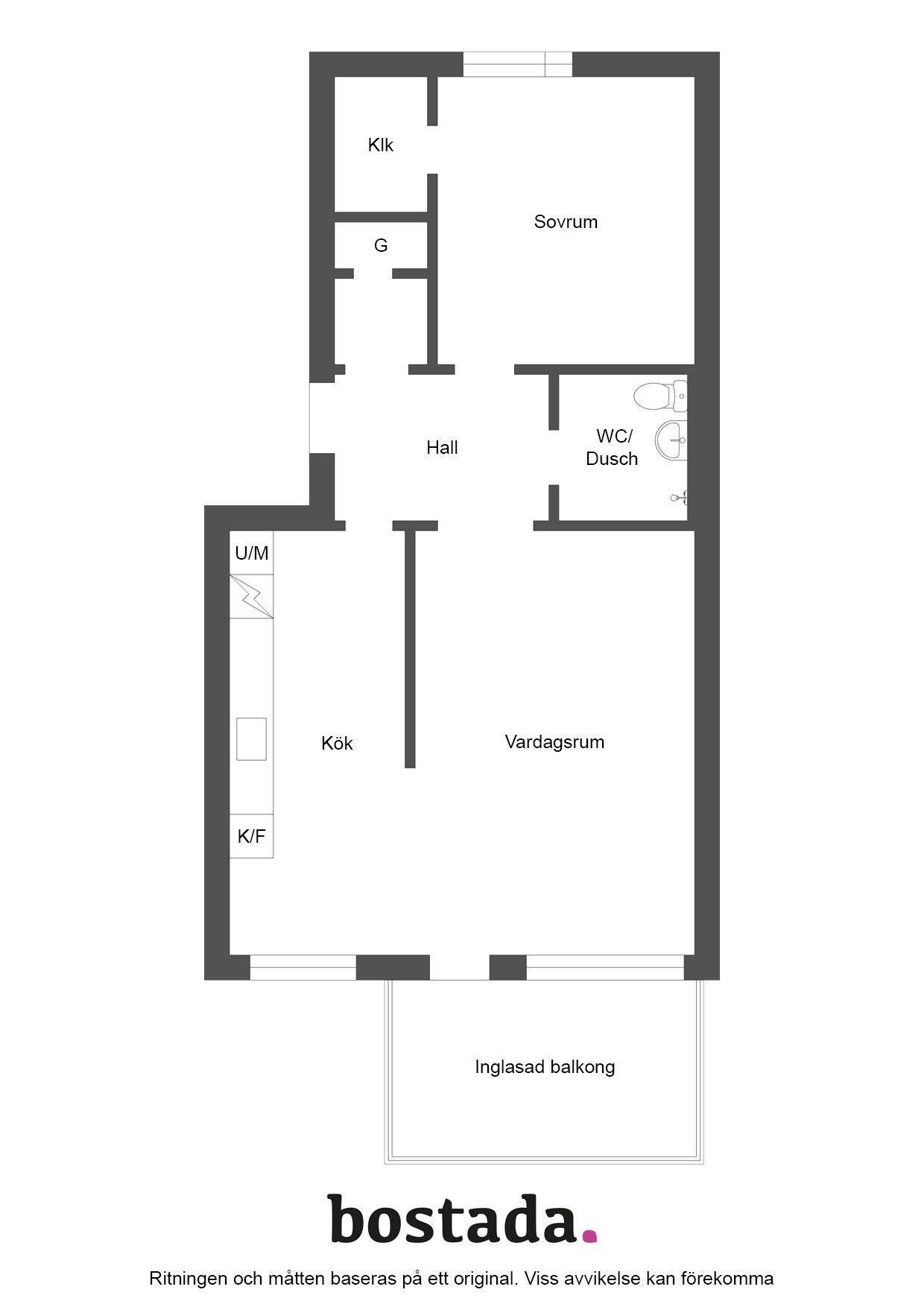 2 rum Lägenhet på Prostgatan 7C Gamla Staden Lidköpings kommun - bild 27