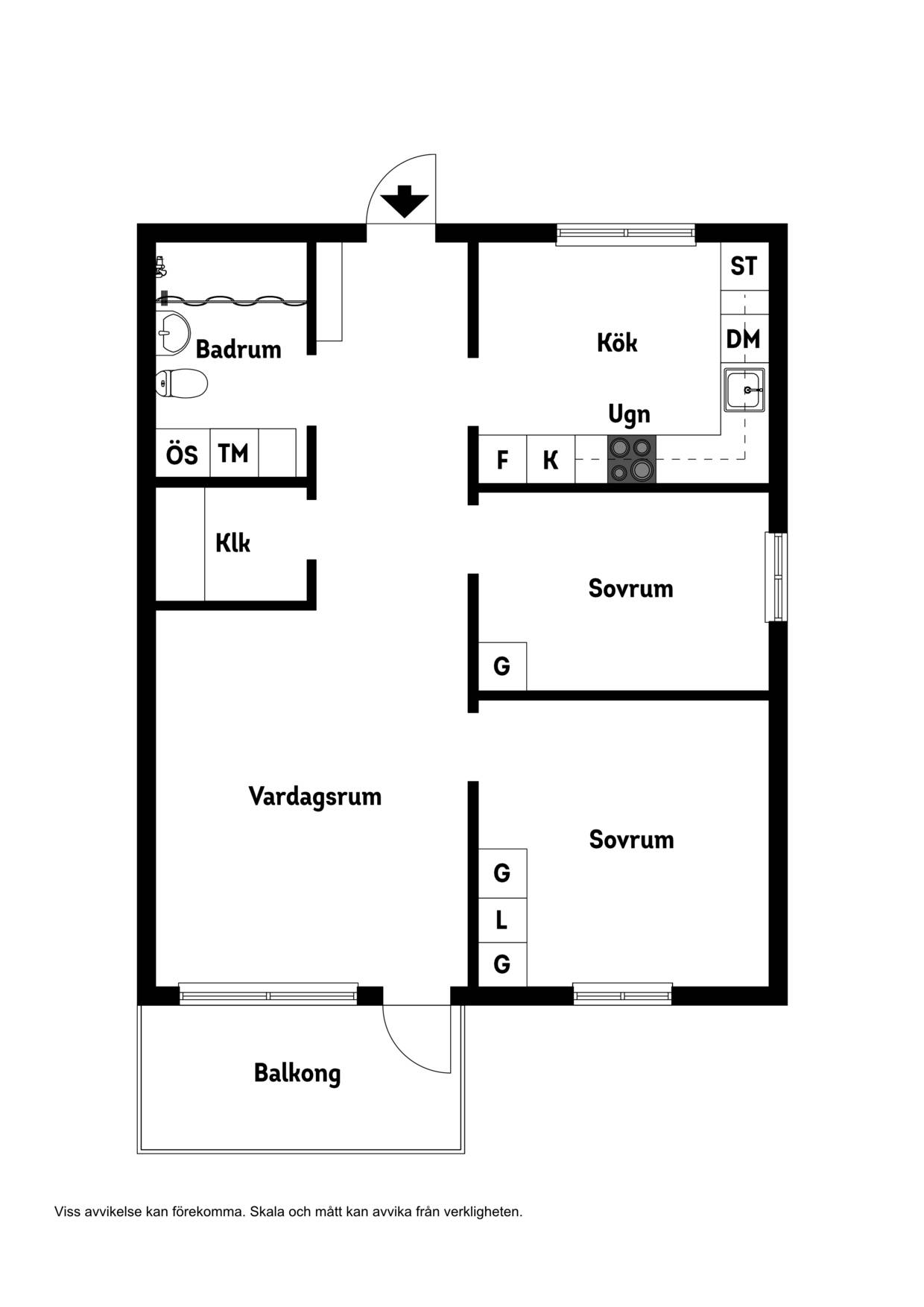 3 rum Lägenhet på Yrkesgatan 13 Skurholmen Luleå kommun - bild 16