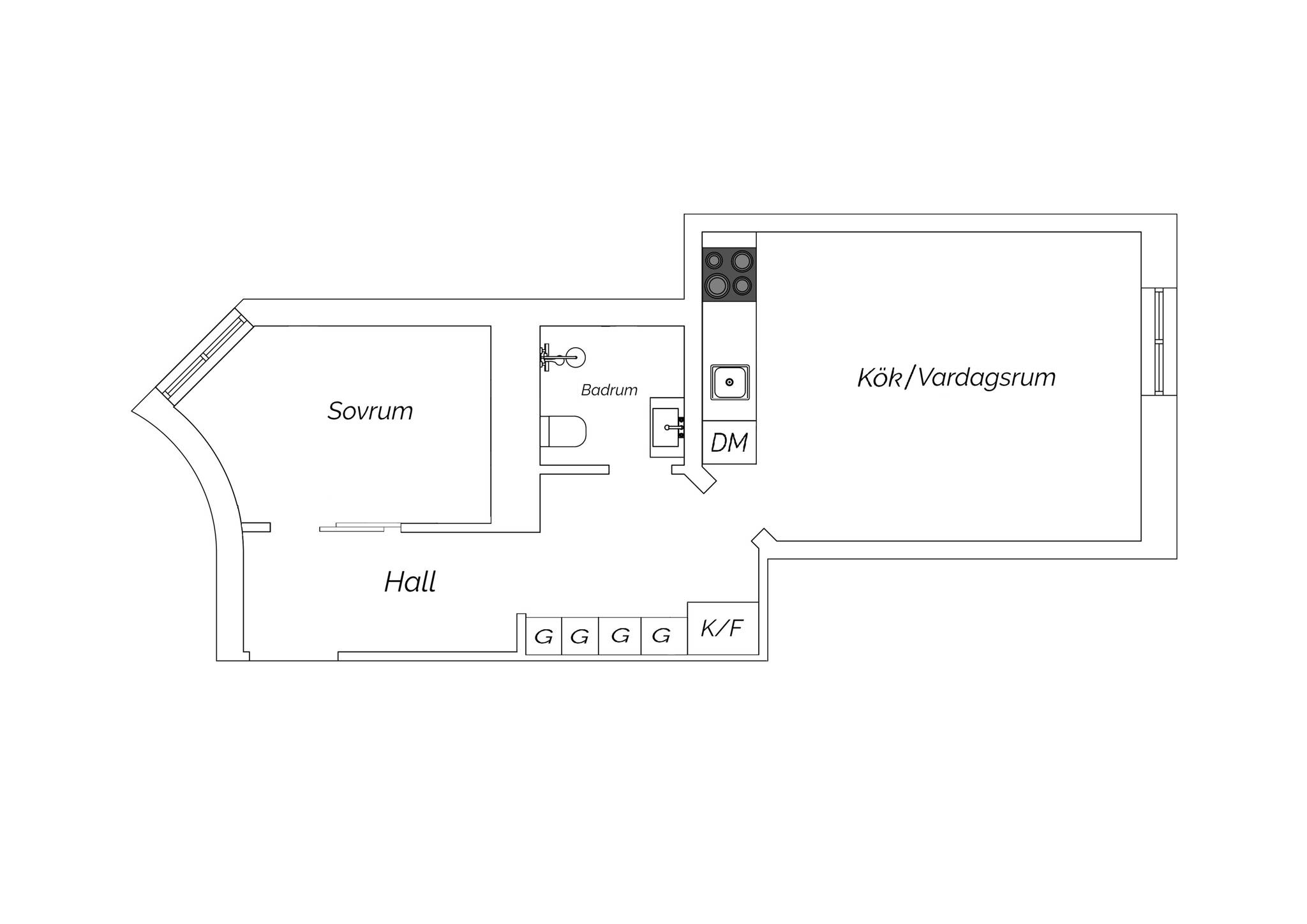 2 rum Lägenhet på Döbelnsgatan 67B Vasastan Stockholms kommun - bild 14